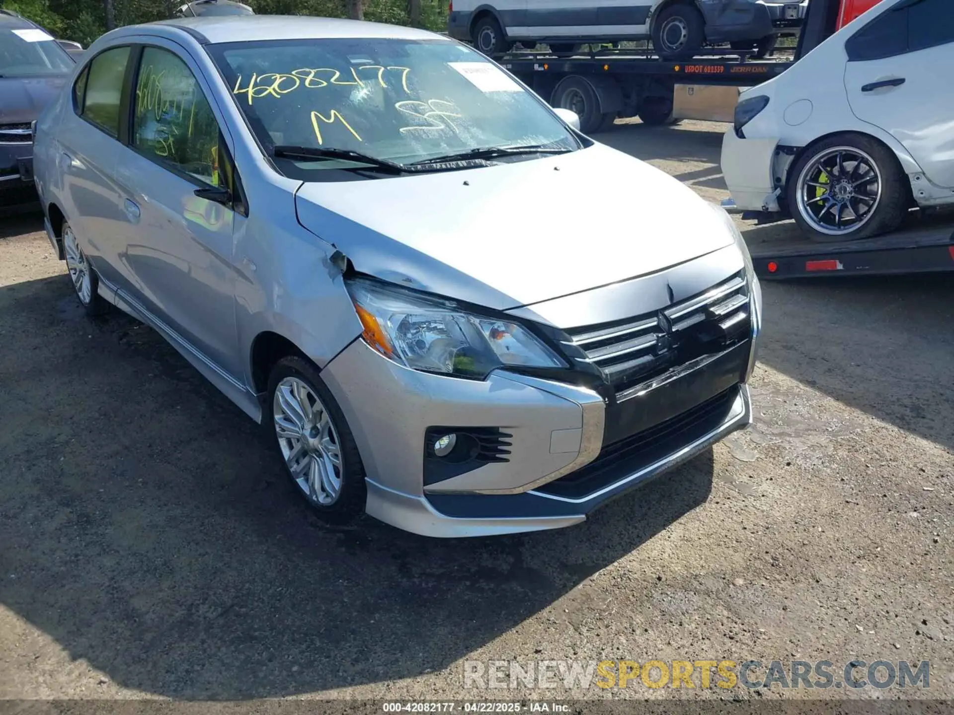 6 fotografías del automóvil dañado ML32FUFJ6MHF04077 MITSUBISHI MIRAGE G4 2021