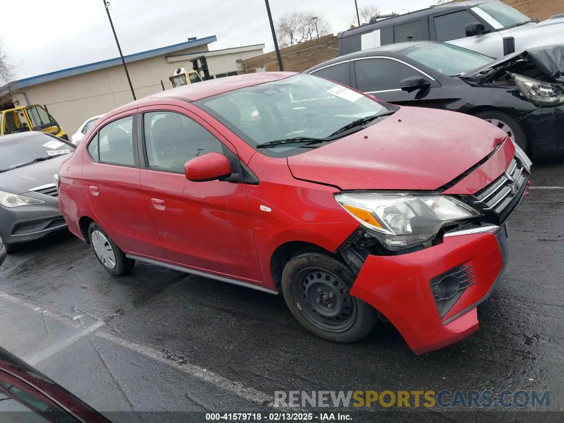 14 fotografías del automóvil dañado ML32FUFJ9MHF01240 MITSUBISHI MIRAGE G4 2021