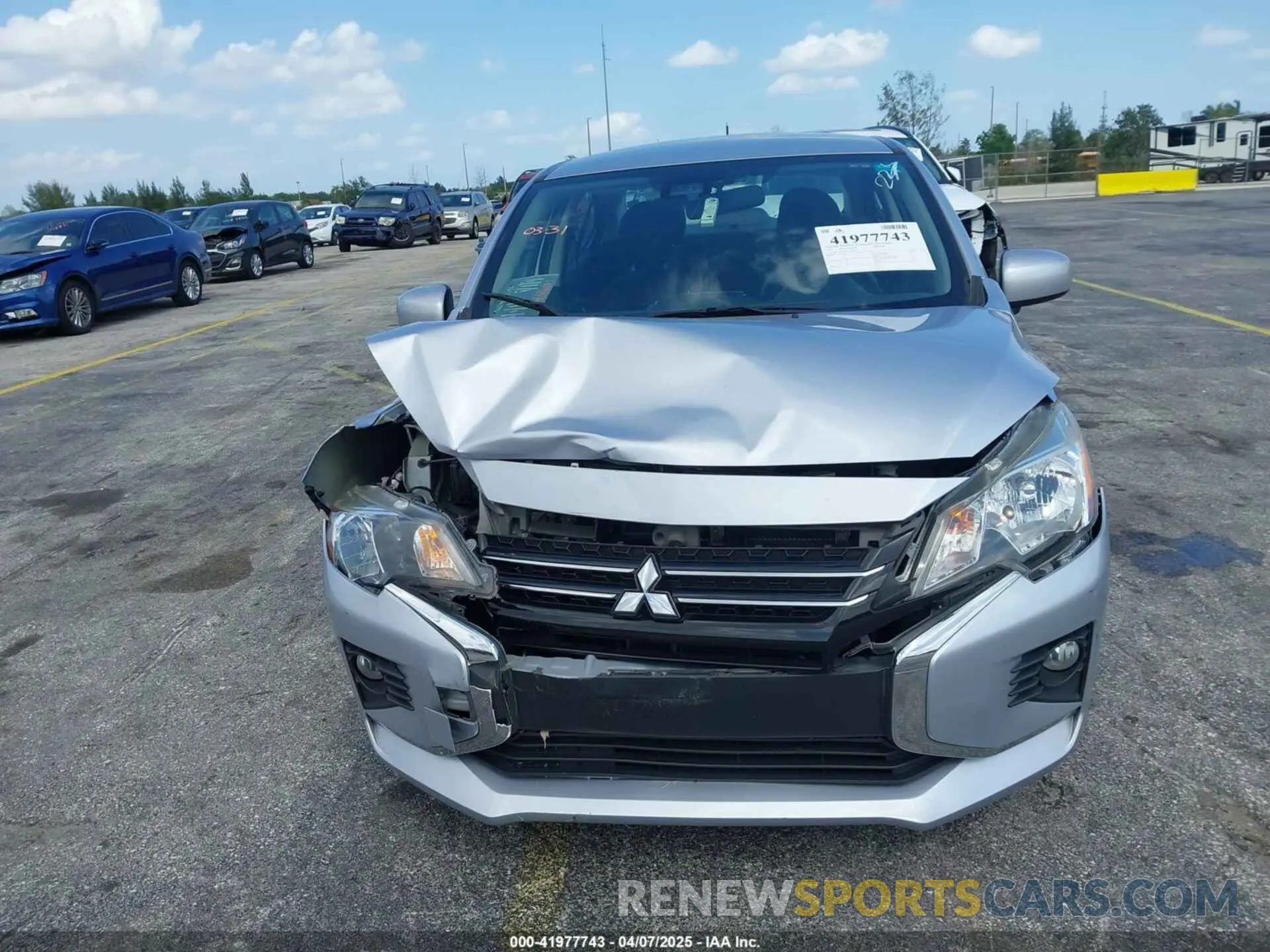 6 fotografías del automóvil dañado ML32FUFJXMHF05877 MITSUBISHI MIRAGE G4 2021