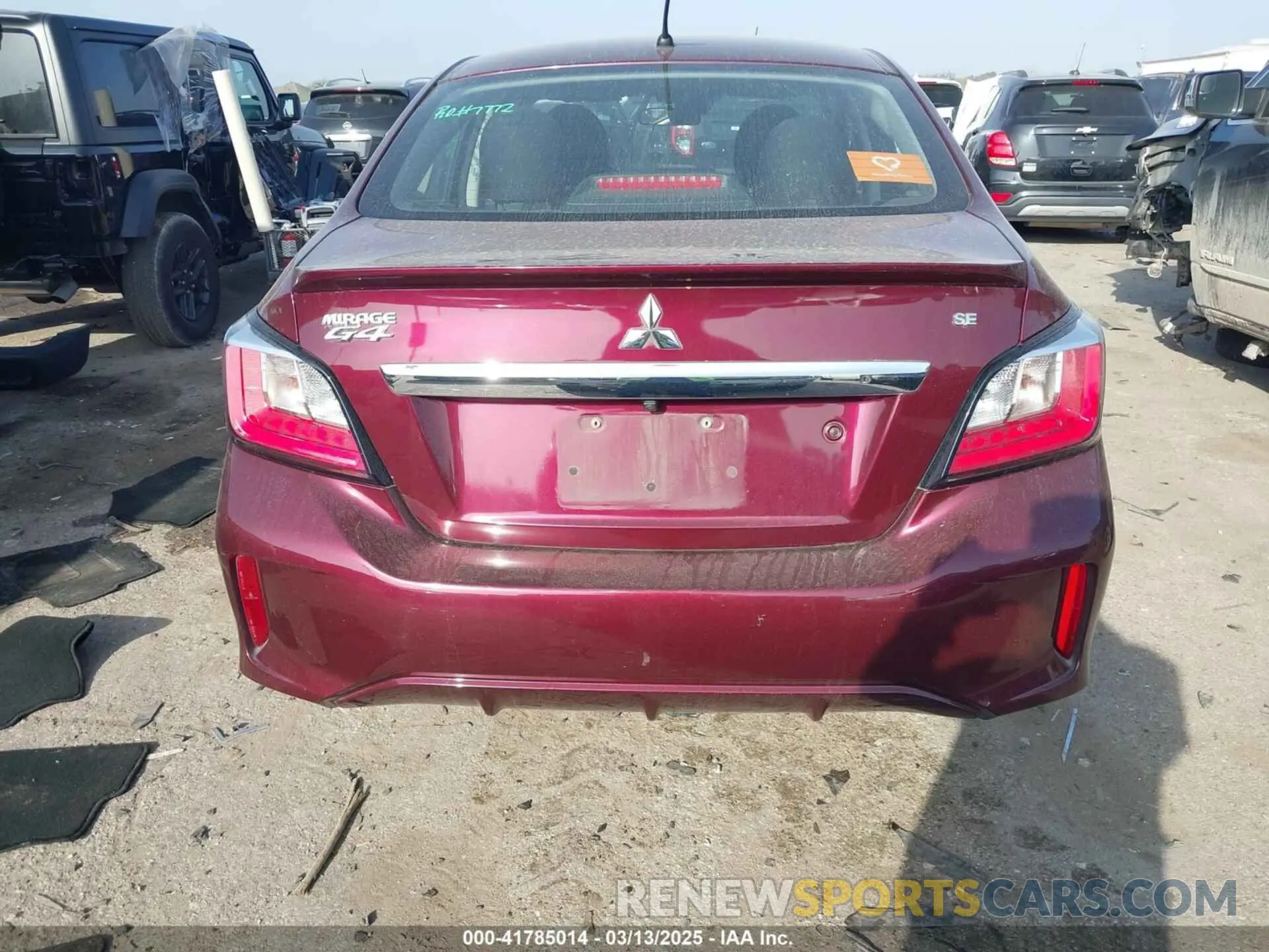 16 fotografías del automóvil dañado ML32FVFJ5MHF02360 MITSUBISHI MIRAGE G4 2021
