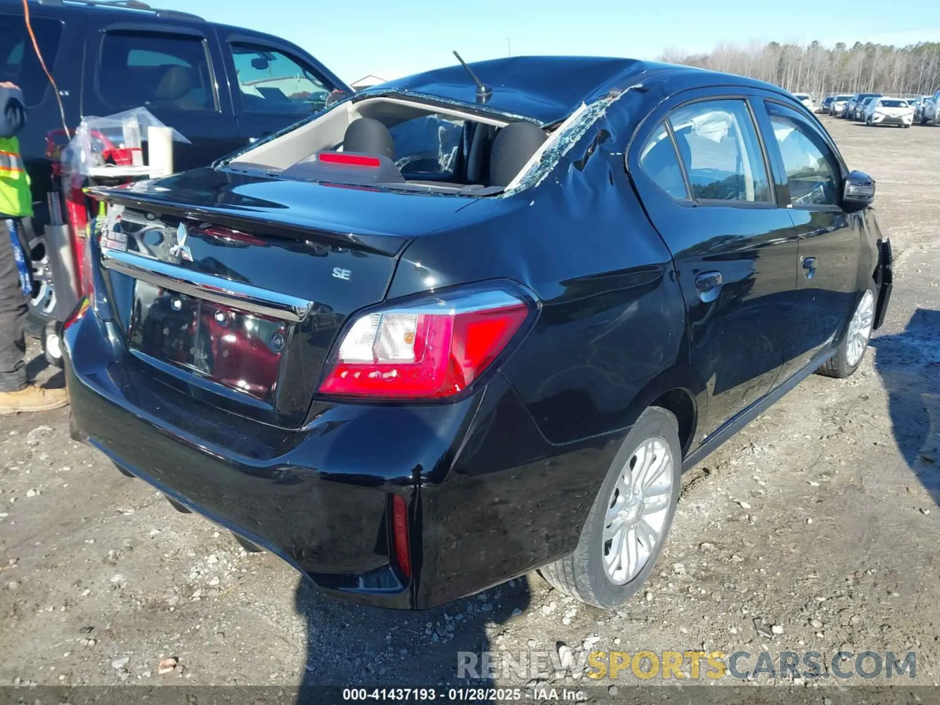 4 fotografías del automóvil dañado ML32FVFJ6MHF07339 MITSUBISHI MIRAGE G4 2021