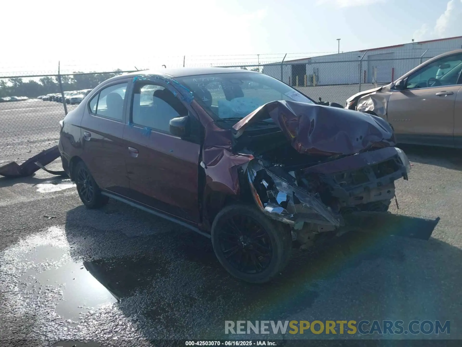 1 fotografías del automóvil dañado ML32FUFJ2NHF08287 MITSUBISHI MIRAGE G4 2022