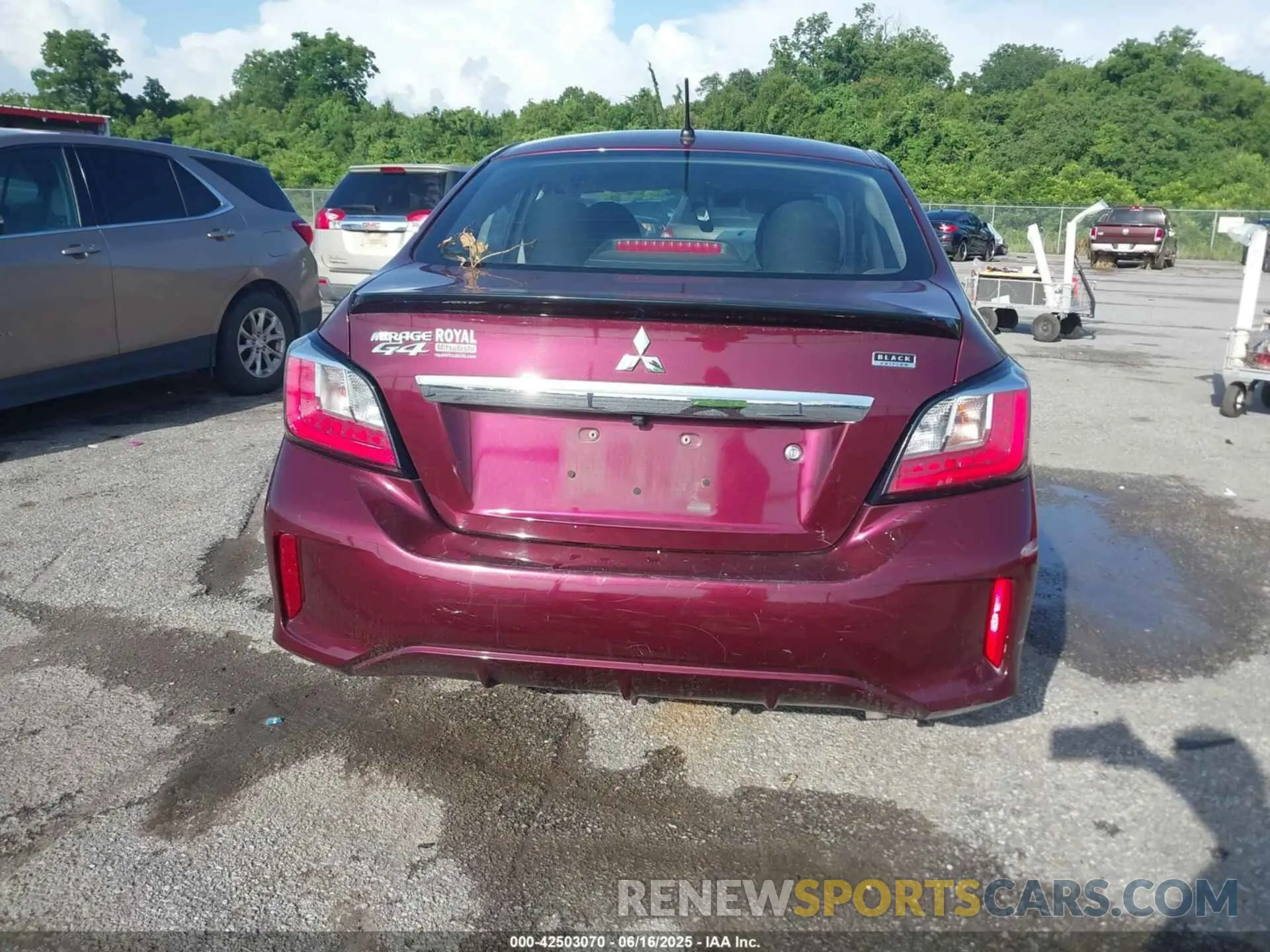 16 fotografías del automóvil dañado ML32FUFJ2NHF08287 MITSUBISHI MIRAGE G4 2022