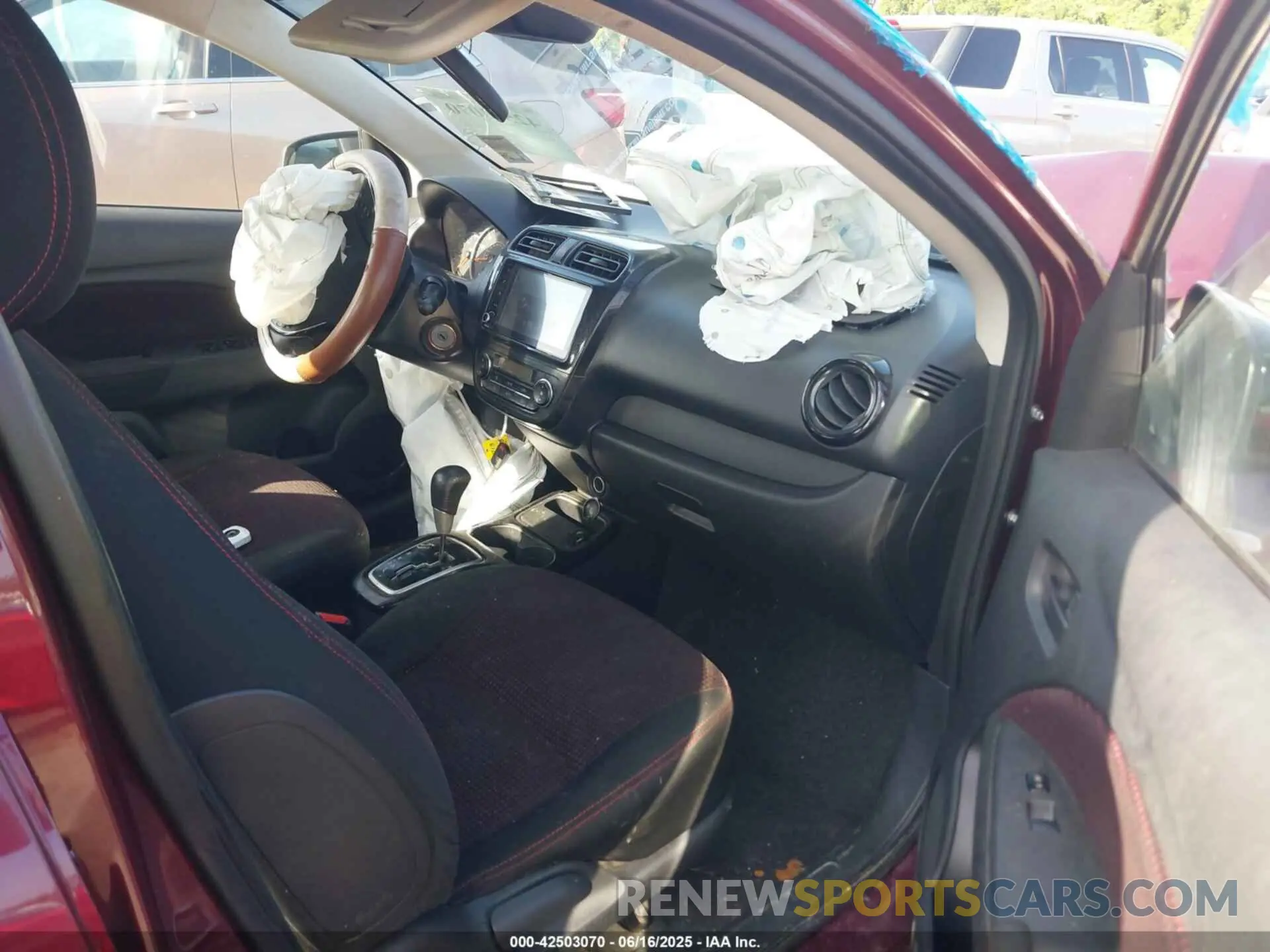 5 fotografías del automóvil dañado ML32FUFJ2NHF08287 MITSUBISHI MIRAGE G4 2022