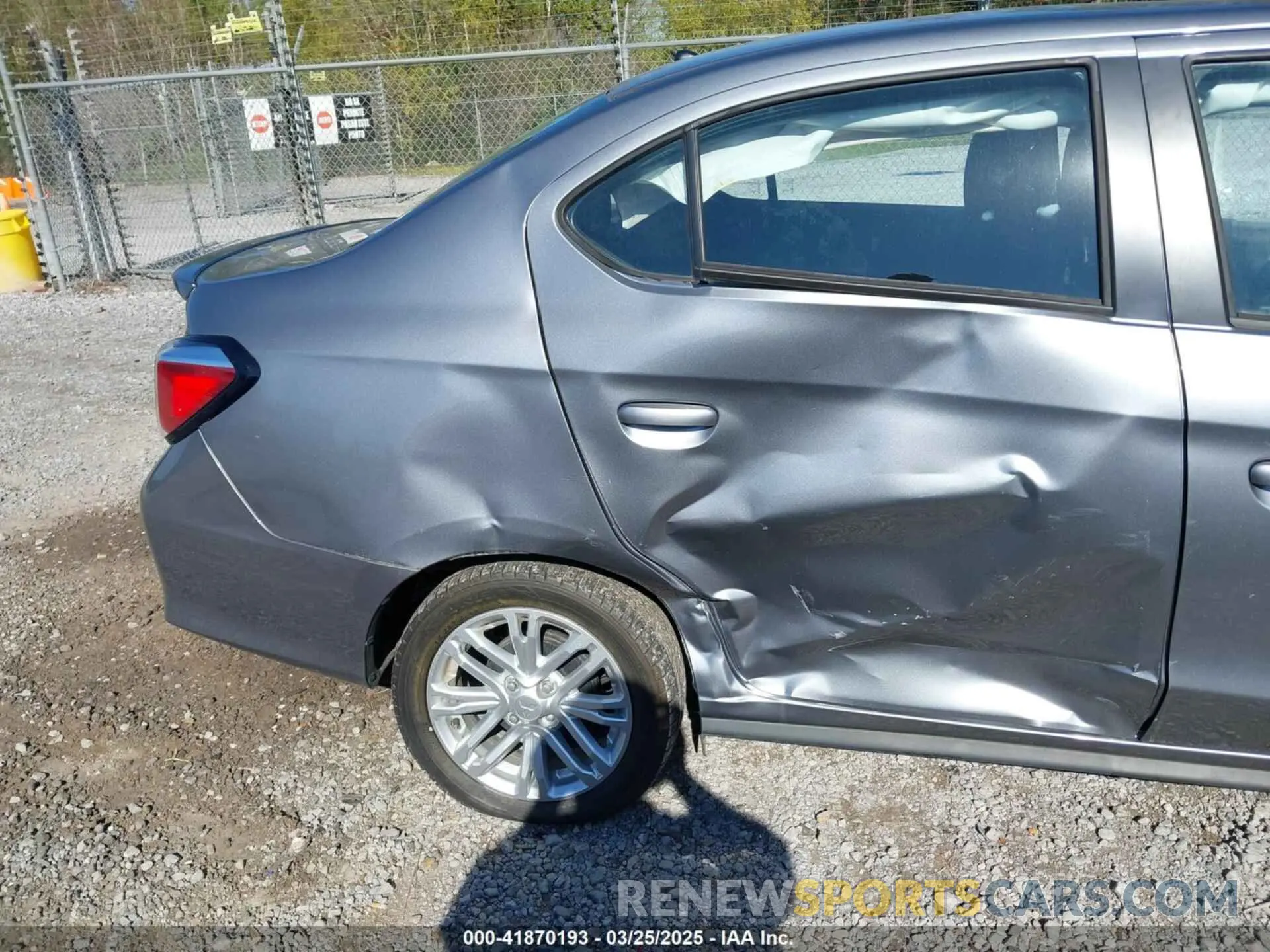 6 fotografías del automóvil dañado ML32FUFJ3NHF08881 MITSUBISHI MIRAGE G4 2022