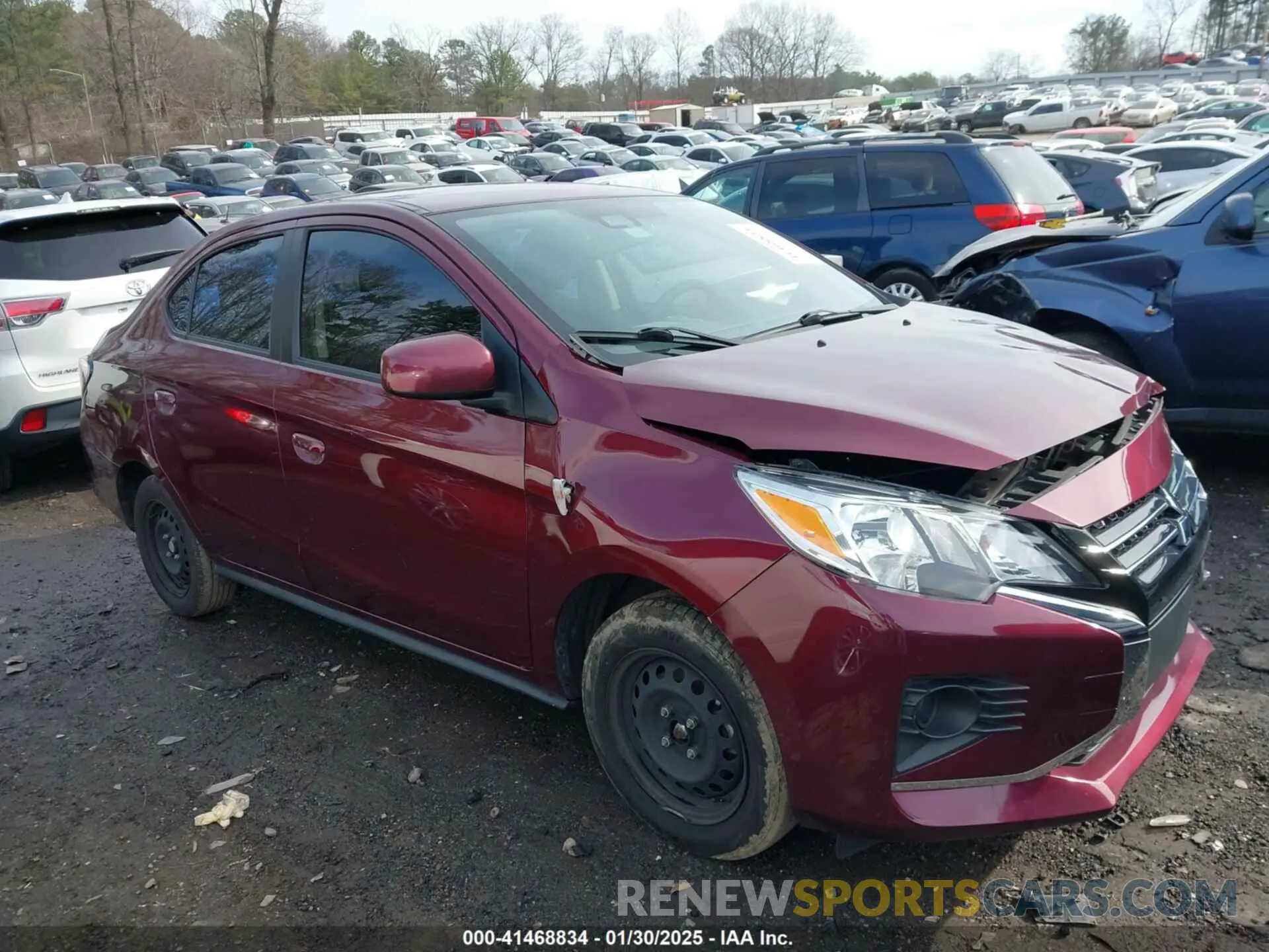 13 fotografías del automóvil dañado ML32FUFJ5NHF02838 MITSUBISHI MIRAGE G4 2022