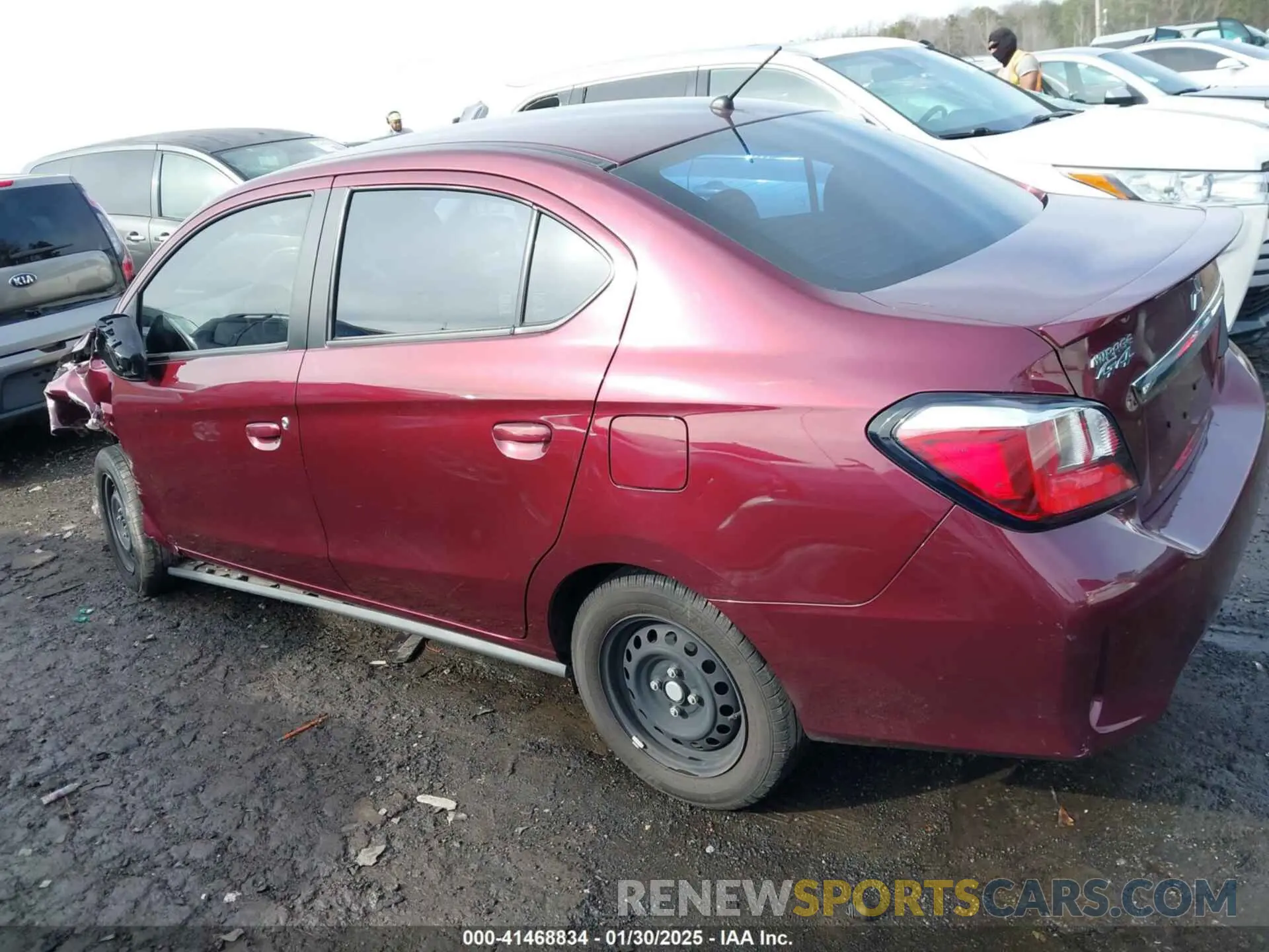 14 fotografías del automóvil dañado ML32FUFJ5NHF02838 MITSUBISHI MIRAGE G4 2022