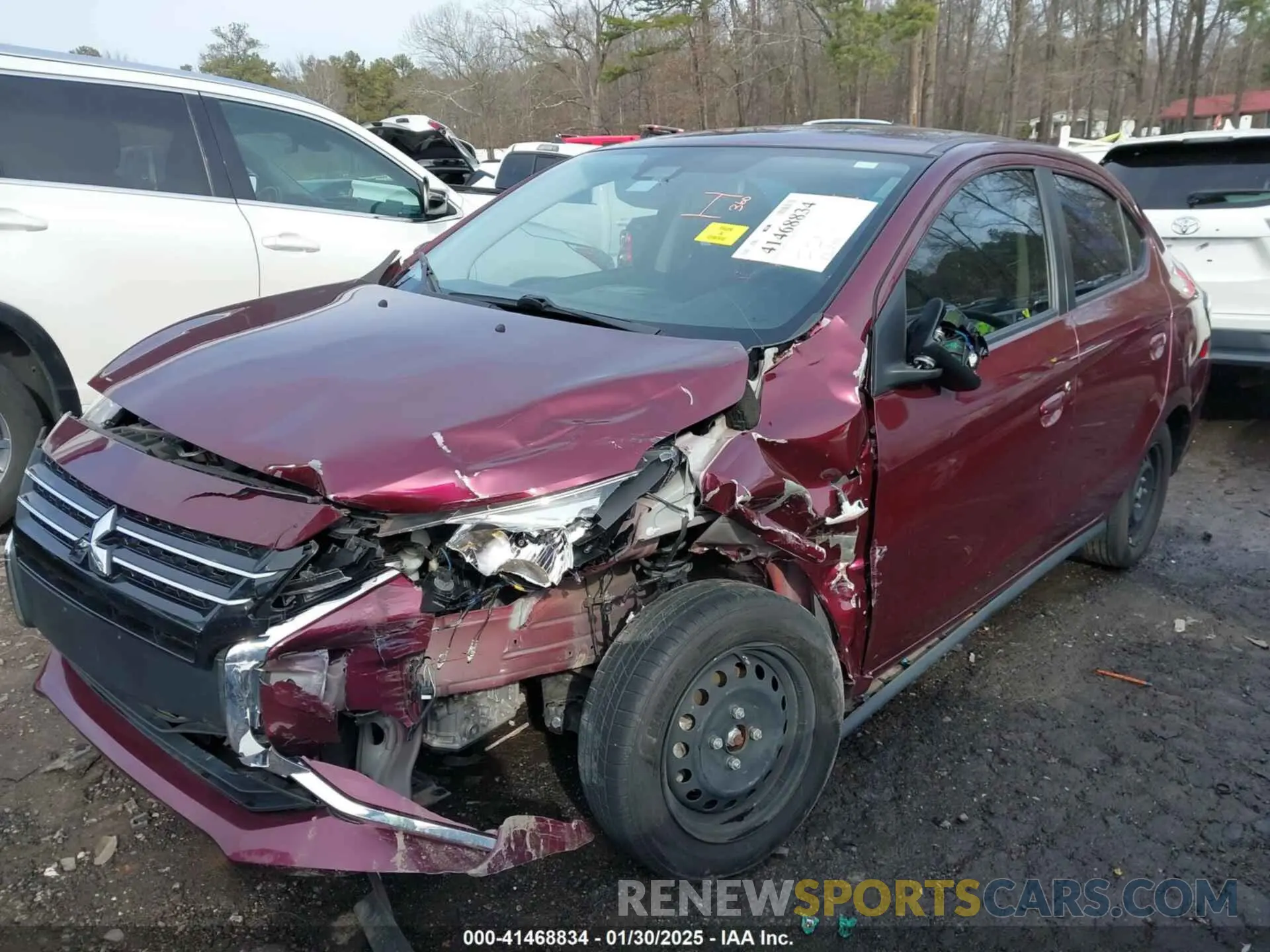 6 fotografías del automóvil dañado ML32FUFJ5NHF02838 MITSUBISHI MIRAGE G4 2022