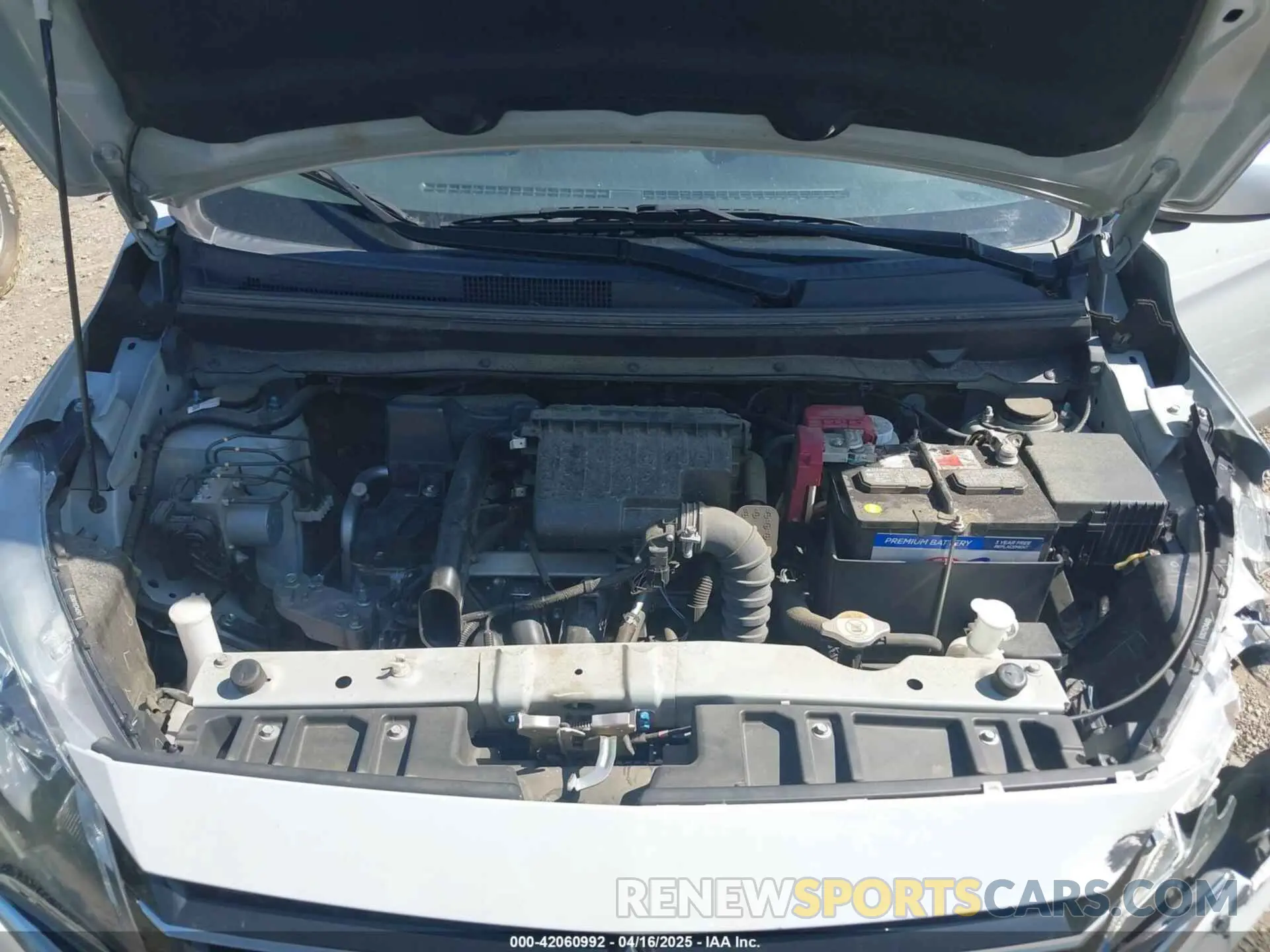 10 fotografías del automóvil dañado ML32FUFJ6NHF02539 MITSUBISHI MIRAGE G4 2022