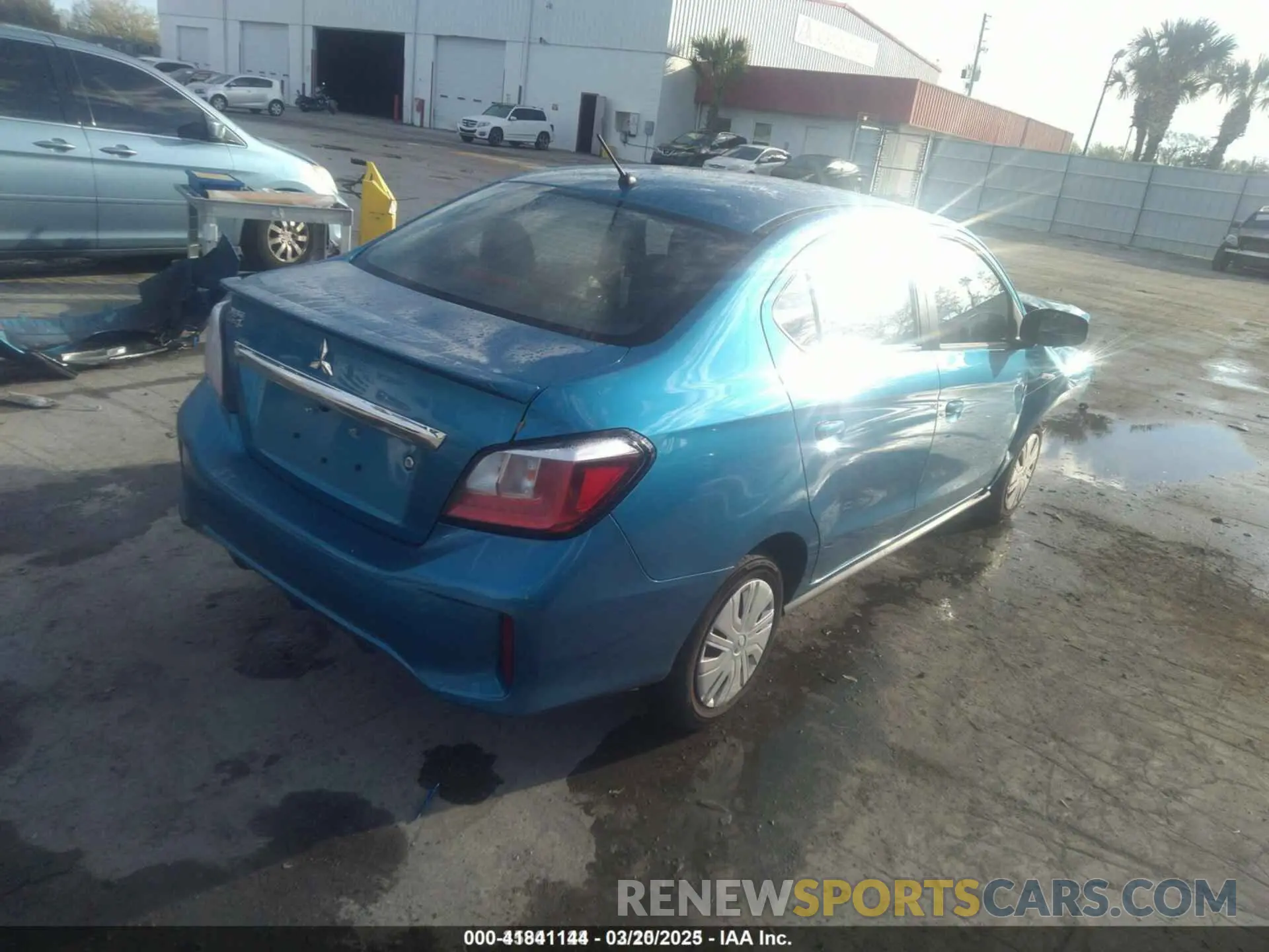 4 fotografías del automóvil dañado ML32FUFJ7NHF08625 MITSUBISHI MIRAGE G4 2022