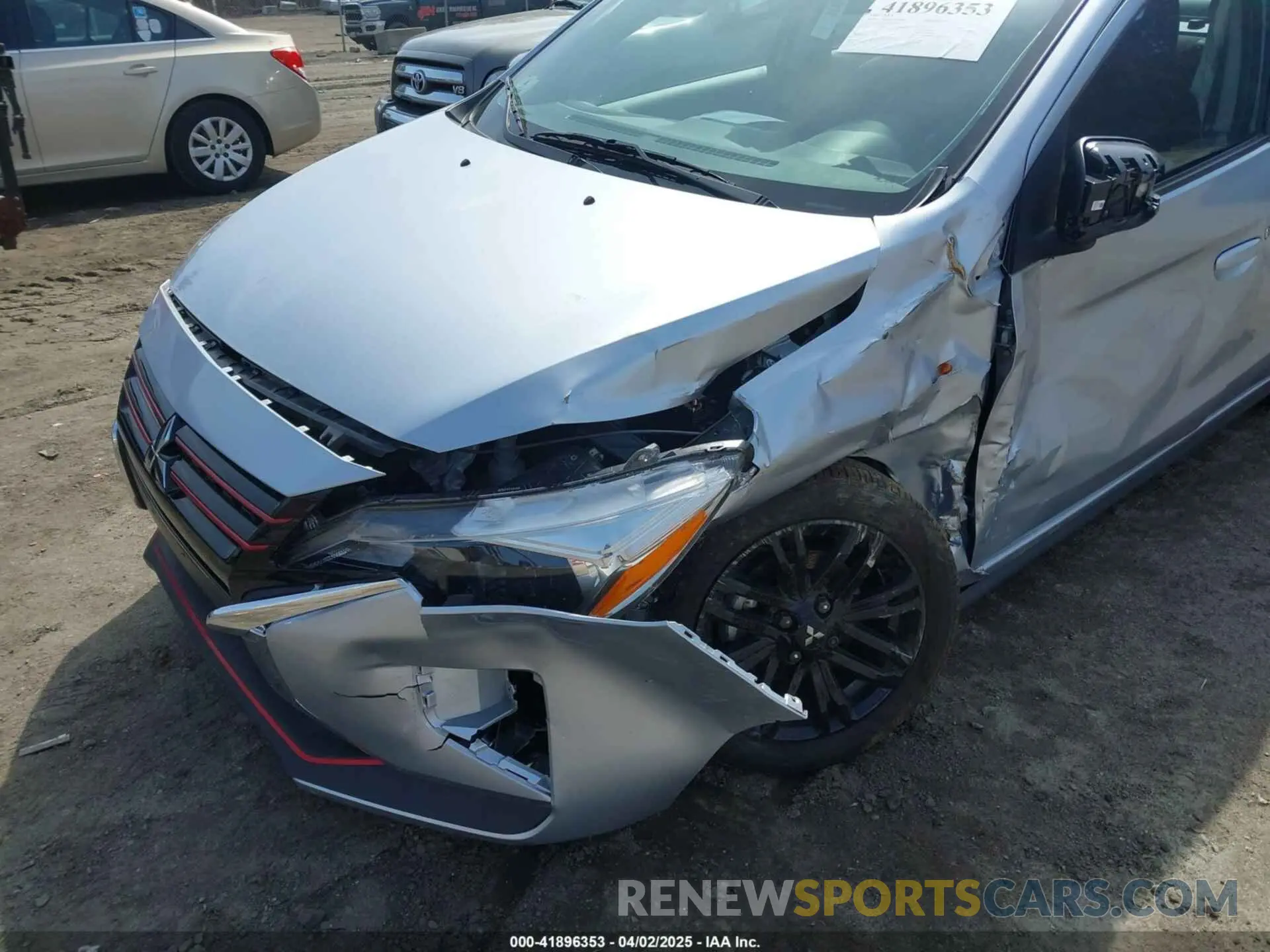 6 fotografías del automóvil dañado ML32FUFJ0PHF02202 MITSUBISHI MIRAGE G4 2023