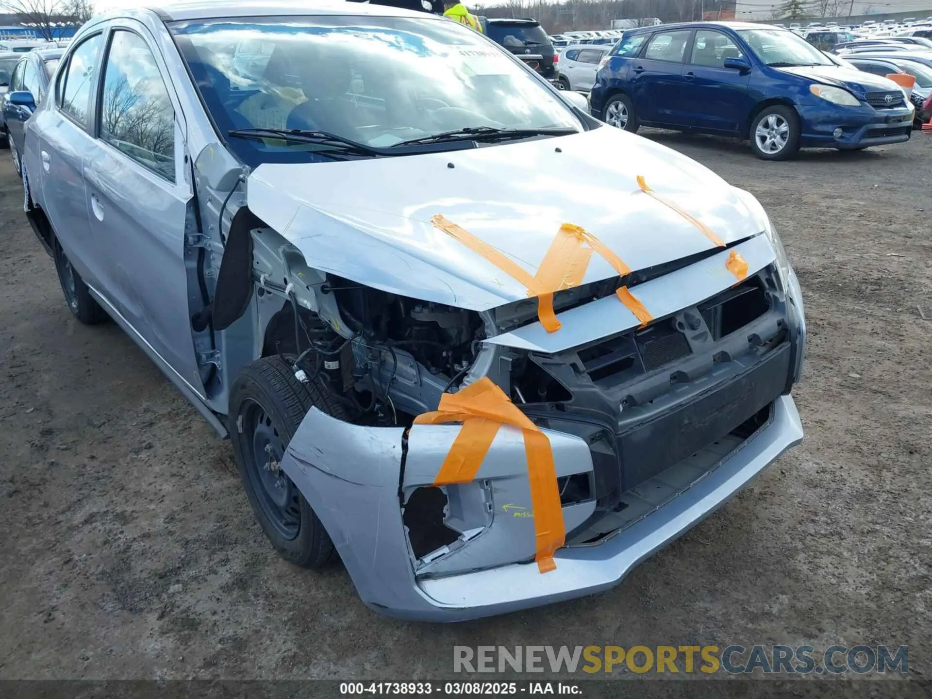 6 fotografías del automóvil dañado ML32FUFJ0PHF02376 MITSUBISHI MIRAGE G4 2023