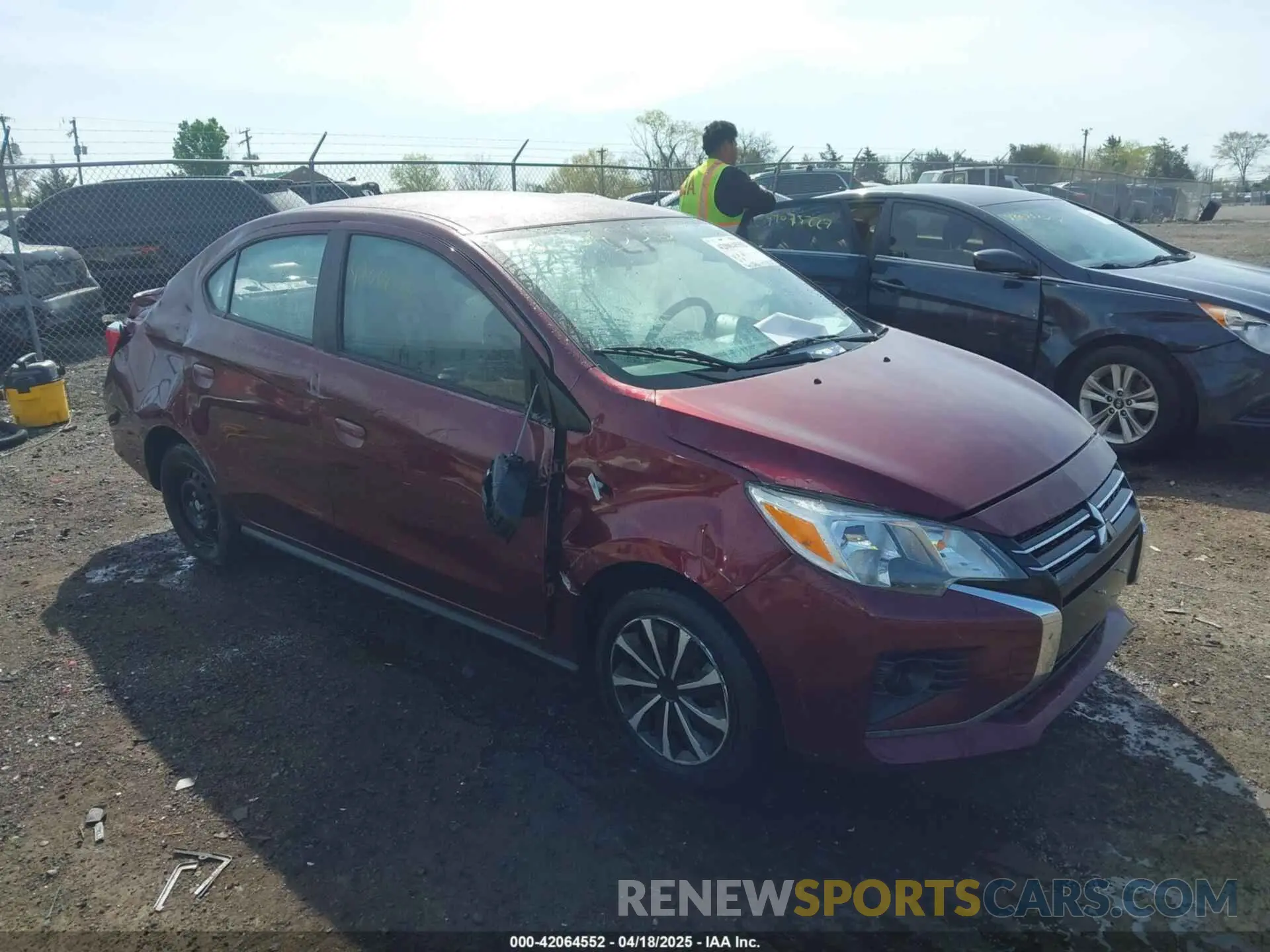 1 fotografías del automóvil dañado ML32FUFJ8PHF01380 MITSUBISHI MIRAGE G4 2023
