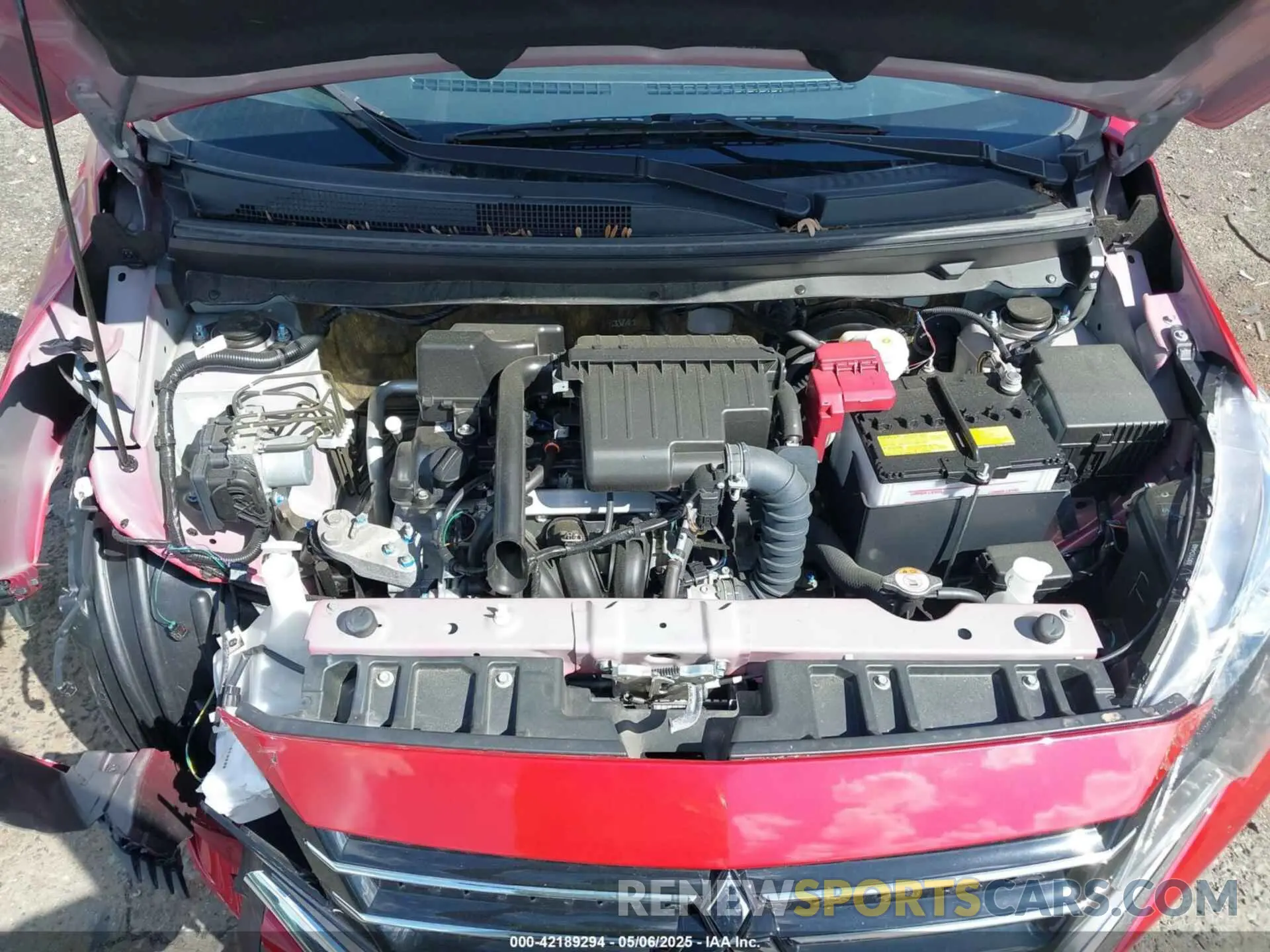 10 fotografías del automóvil dañado ML32FUFJ9PHF04711 MITSUBISHI MIRAGE G4 2023