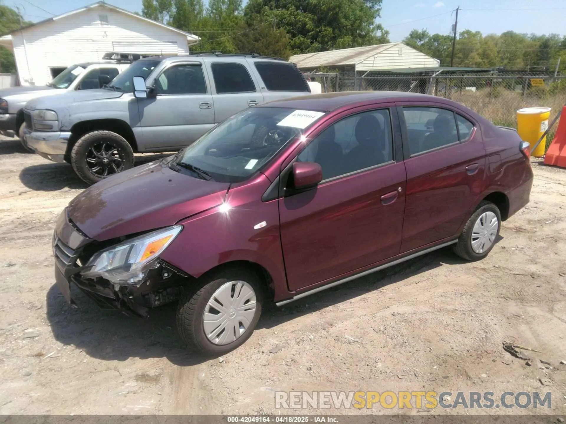 2 fotografías del automóvil dañado ML32FUFJ1RHF13714 MITSUBISHI MIRAGE G4 2024