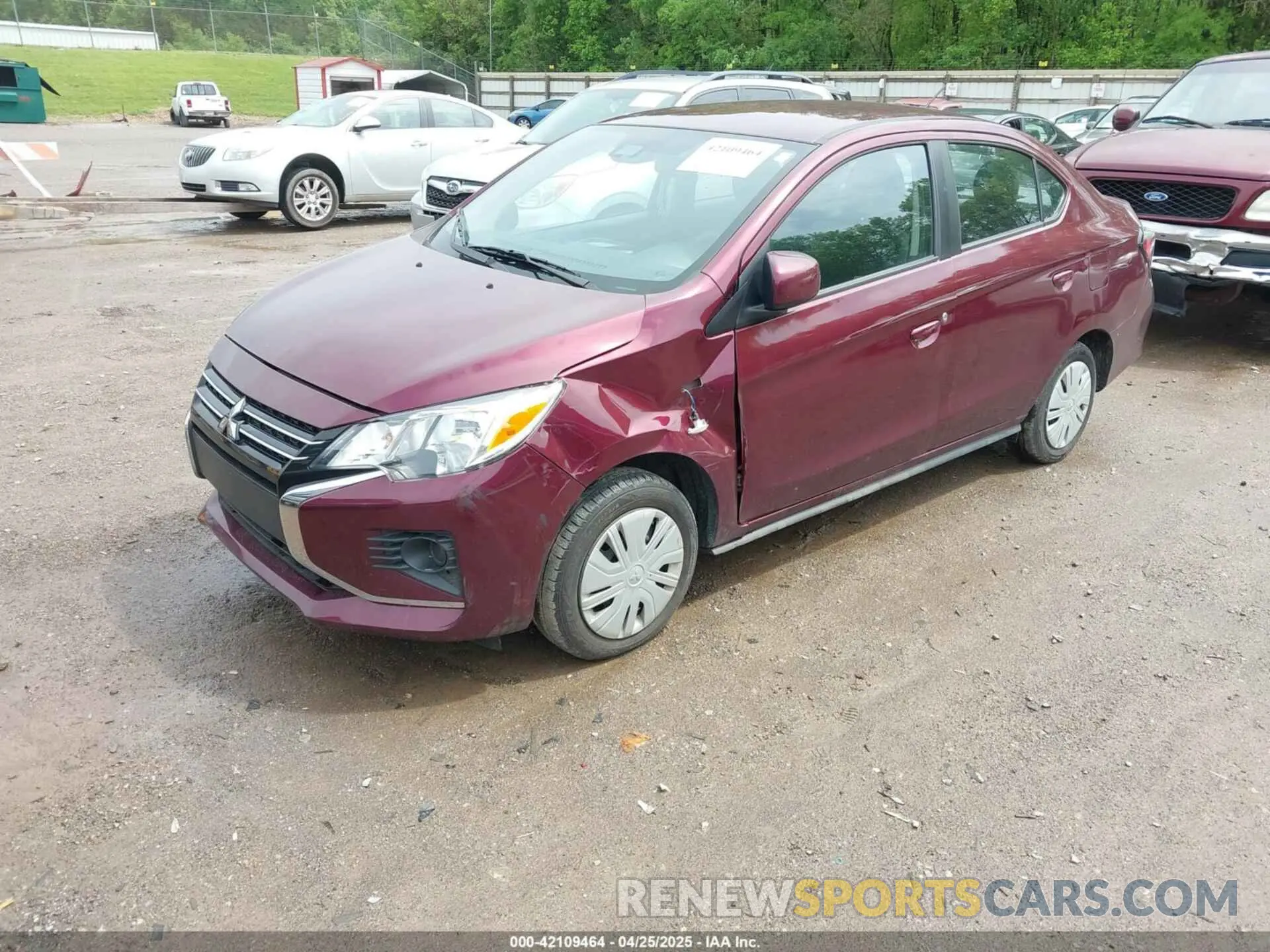 2 fotografías del automóvil dañado ML32FUFJ4RHF02299 MITSUBISHI MIRAGE G4 2024