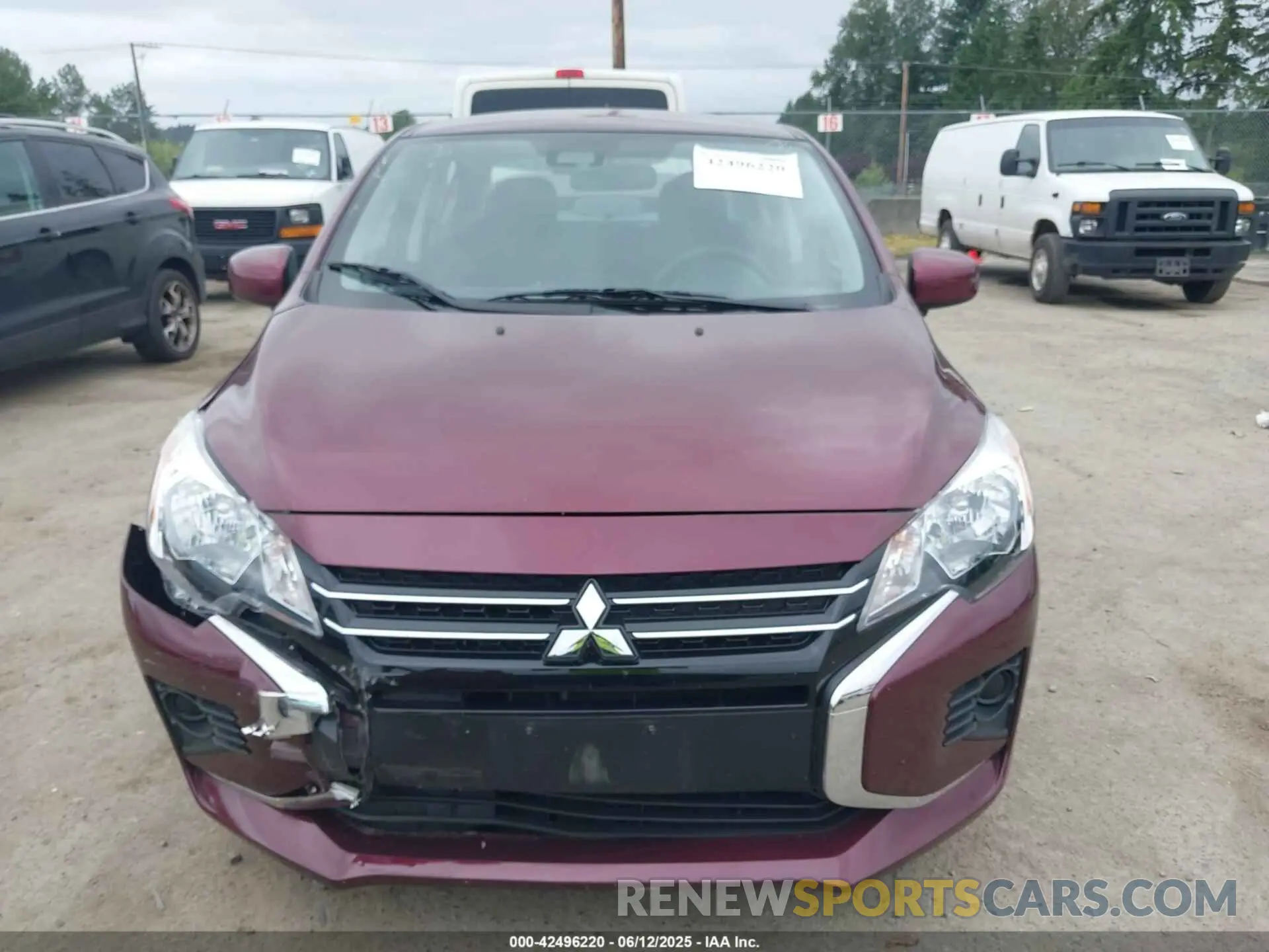 12 fotografías del automóvil dañado ML32FUFJ4RHF19247 MITSUBISHI MIRAGE G4 2024