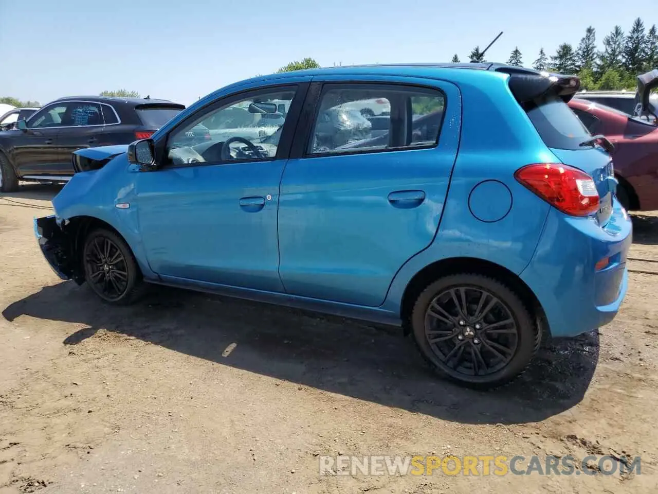 2 fotografías del automóvil dañado ML32A5HJ1KH010186 MITSUBISHI MIRAGE LE 2019