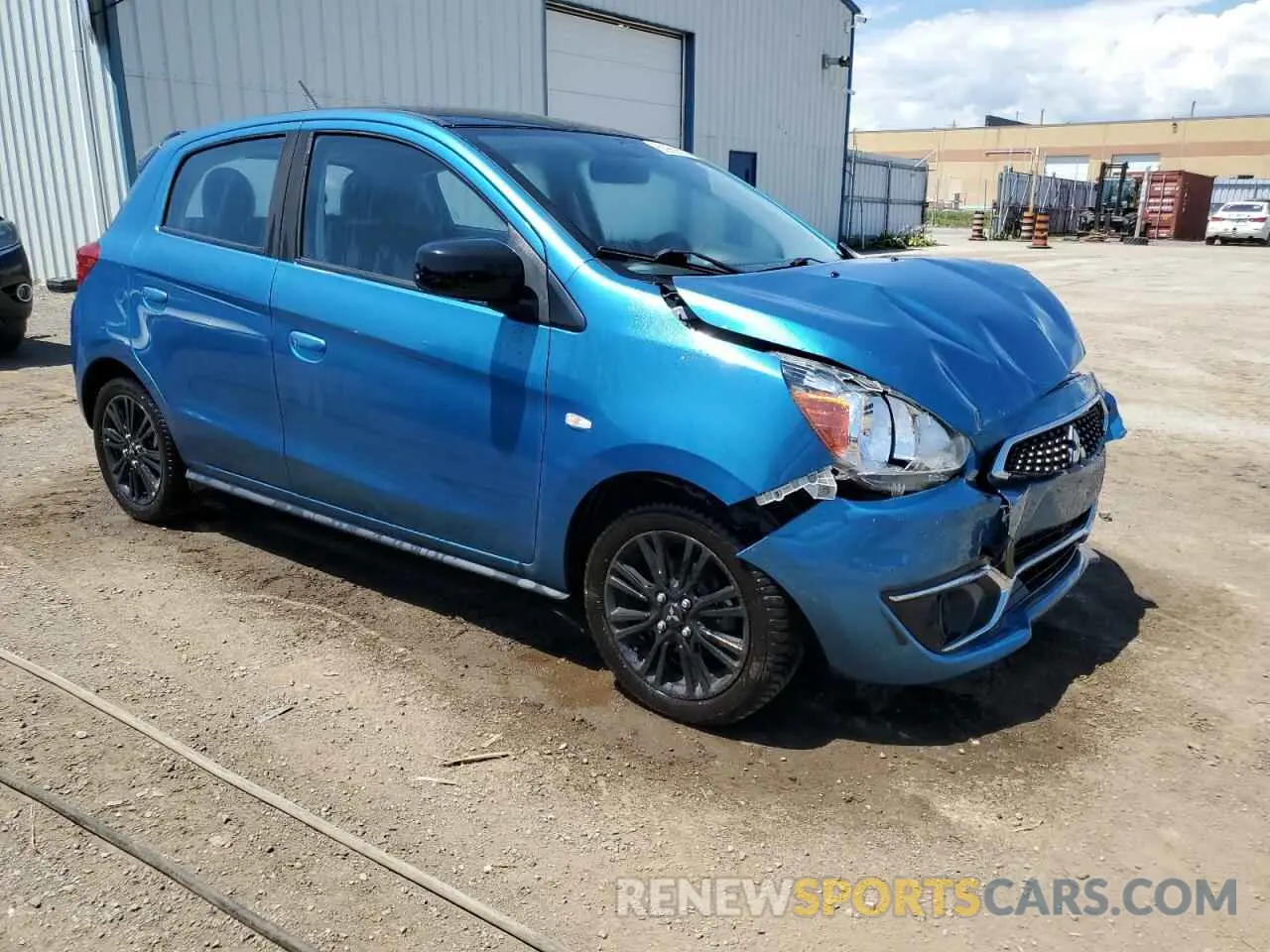 4 fotografías del automóvil dañado ML32A5HJ1KH010186 MITSUBISHI MIRAGE LE 2019