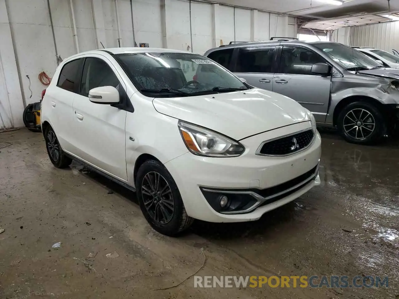 4 fotografías del automóvil dañado ML32A5HJ8KH007169 MITSUBISHI MIRAGE LE 2019