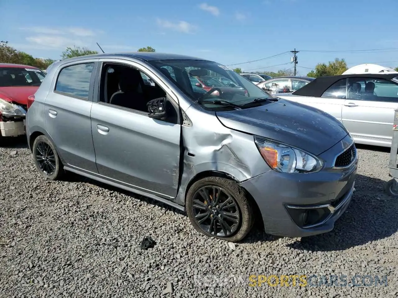 4 fotografías del automóvil dañado ML32A5HJ9KH015488 MITSUBISHI MIRAGE LE 2019
