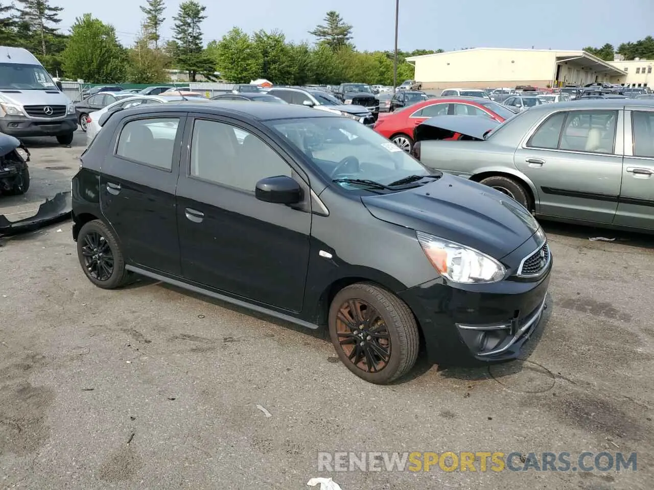 4 fotografías del automóvil dañado ML32A5HJ7LH005611 MITSUBISHI MIRAGE LE 2020