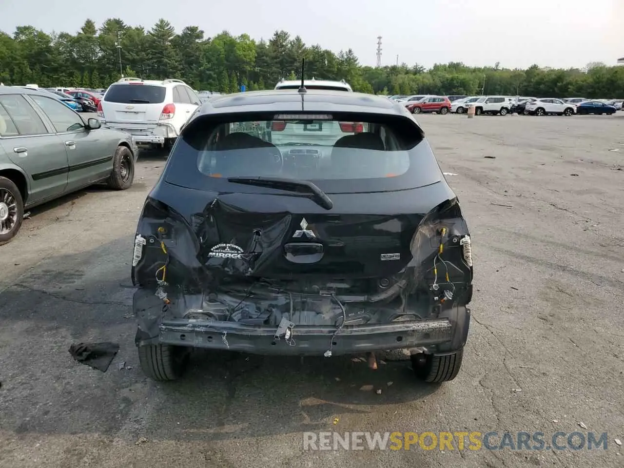 6 fotografías del automóvil dañado ML32A5HJ7LH005611 MITSUBISHI MIRAGE LE 2020