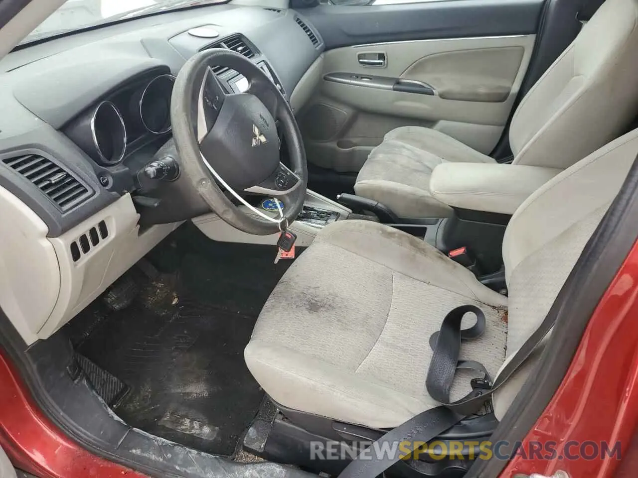 7 fotografías del automóvil dañado JA4AP3AU8KU035782 MITSUBISHI OUTLANDER 2019