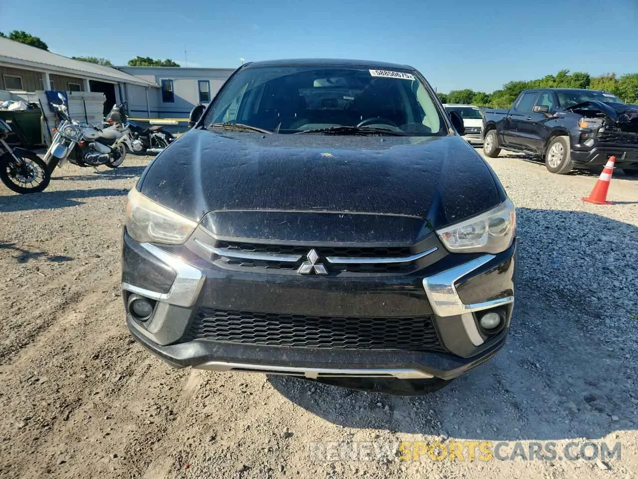 5 fotografías del automóvil dañado JA4AP4AU4KU013994 MITSUBISHI OUTLANDER 2019