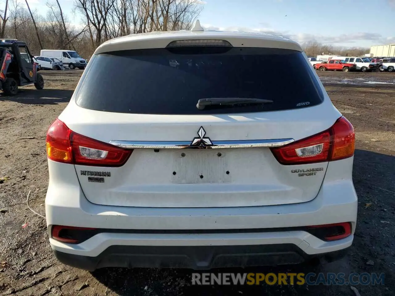 6 fotografías del automóvil dañado JA4AR3AU0KU031168 MITSUBISHI OUTLANDER 2019