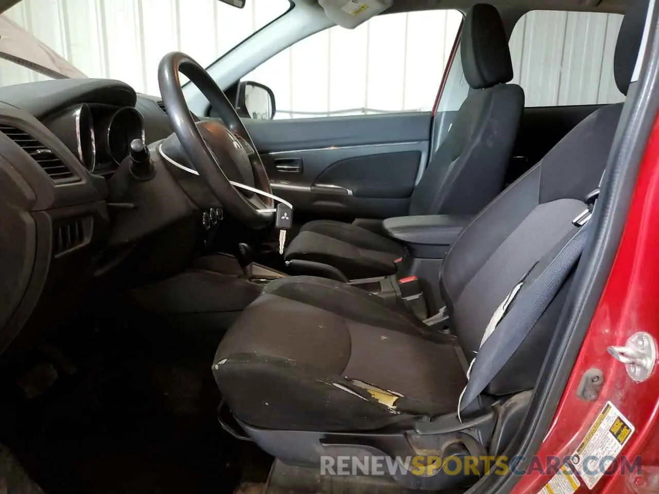 7 fotografías del automóvil dañado JA4AR3AU2KU015036 MITSUBISHI OUTLANDER 2019