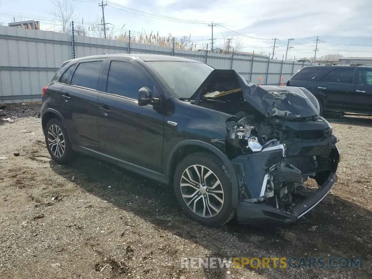 4 fotografías del automóvil dañado JA4AR3AU3KU004174 MITSUBISHI OUTLANDER 2019