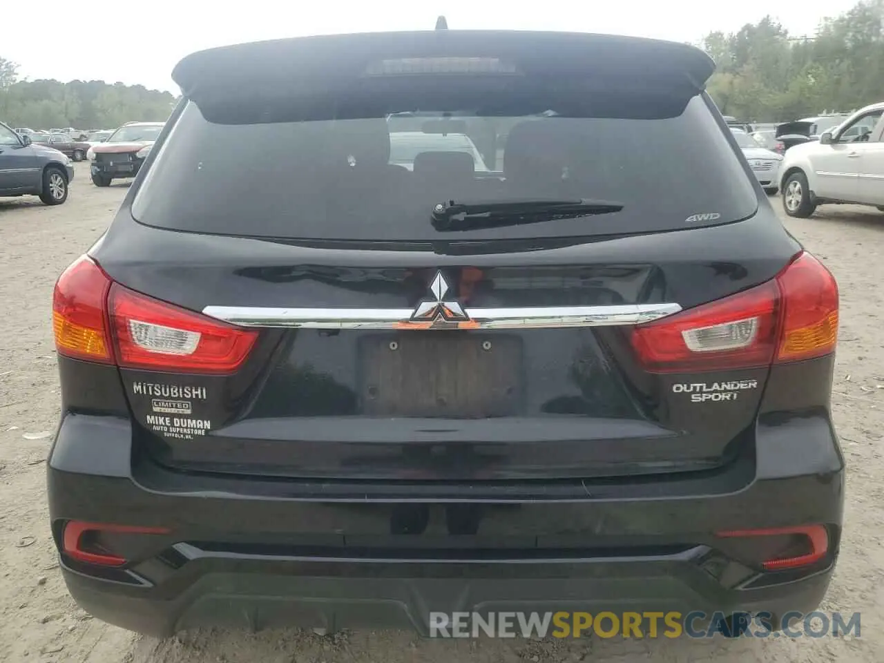 6 fotografías del automóvil dañado JA4AR3AU5KU028749 MITSUBISHI OUTLANDER 2019