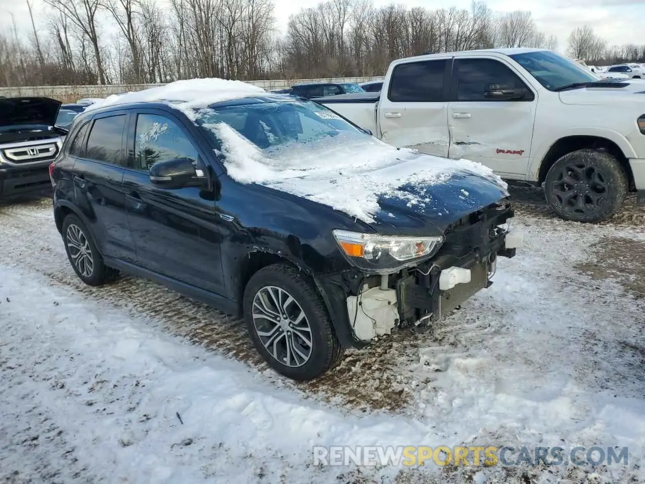 4 fotografías del automóvil dañado JA4AR3AUXKU032859 MITSUBISHI OUTLANDER 2019