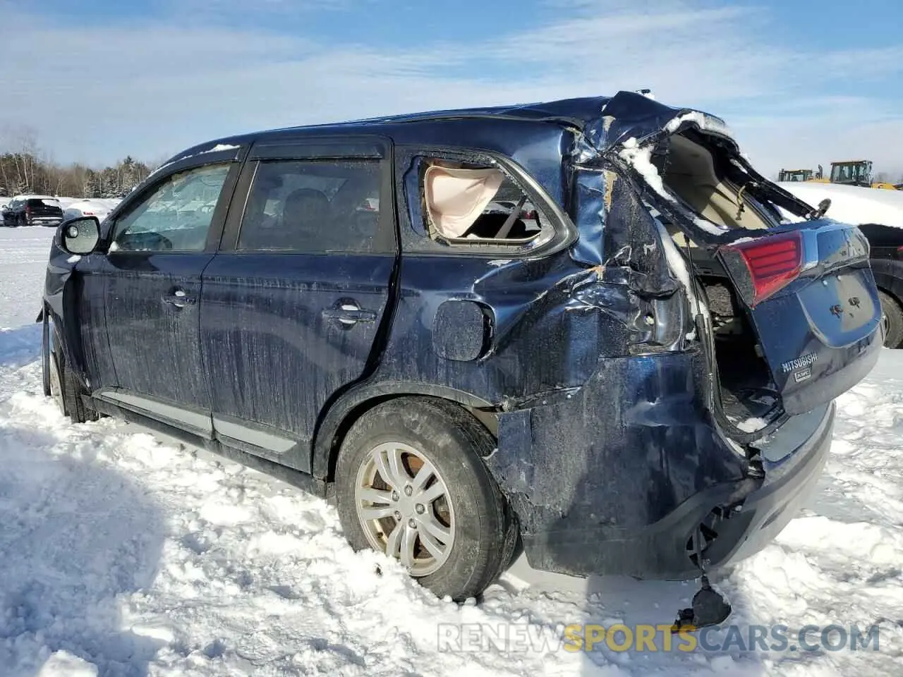 2 fotografías del automóvil dañado JA4AZ2A30KZ605661 MITSUBISHI OUTLANDER 2019