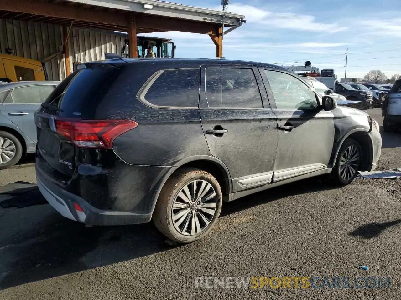 3 fotografías del automóvil dañado JA4AZ3A30KZ049129 MITSUBISHI OUTLANDER 2019