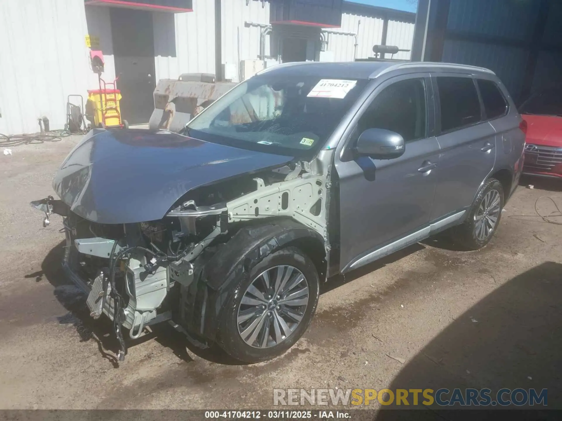 2 fotografías del automóvil dañado JA4AZ3A32KZ023910 MITSUBISHI OUTLANDER 2019