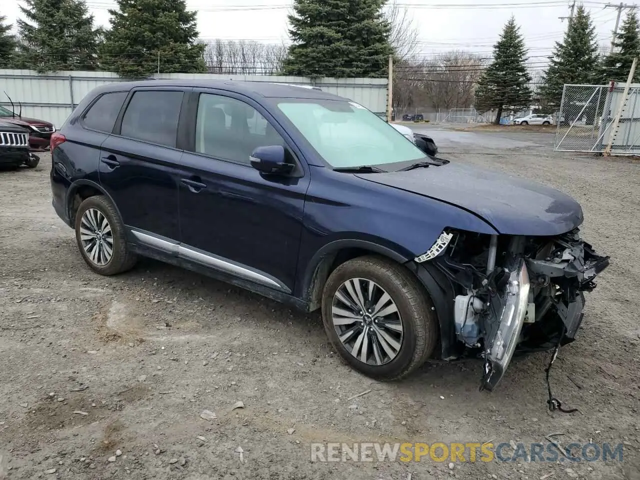 4 fotografías del automóvil dañado JA4AZ3A32KZ052128 MITSUBISHI OUTLANDER 2019