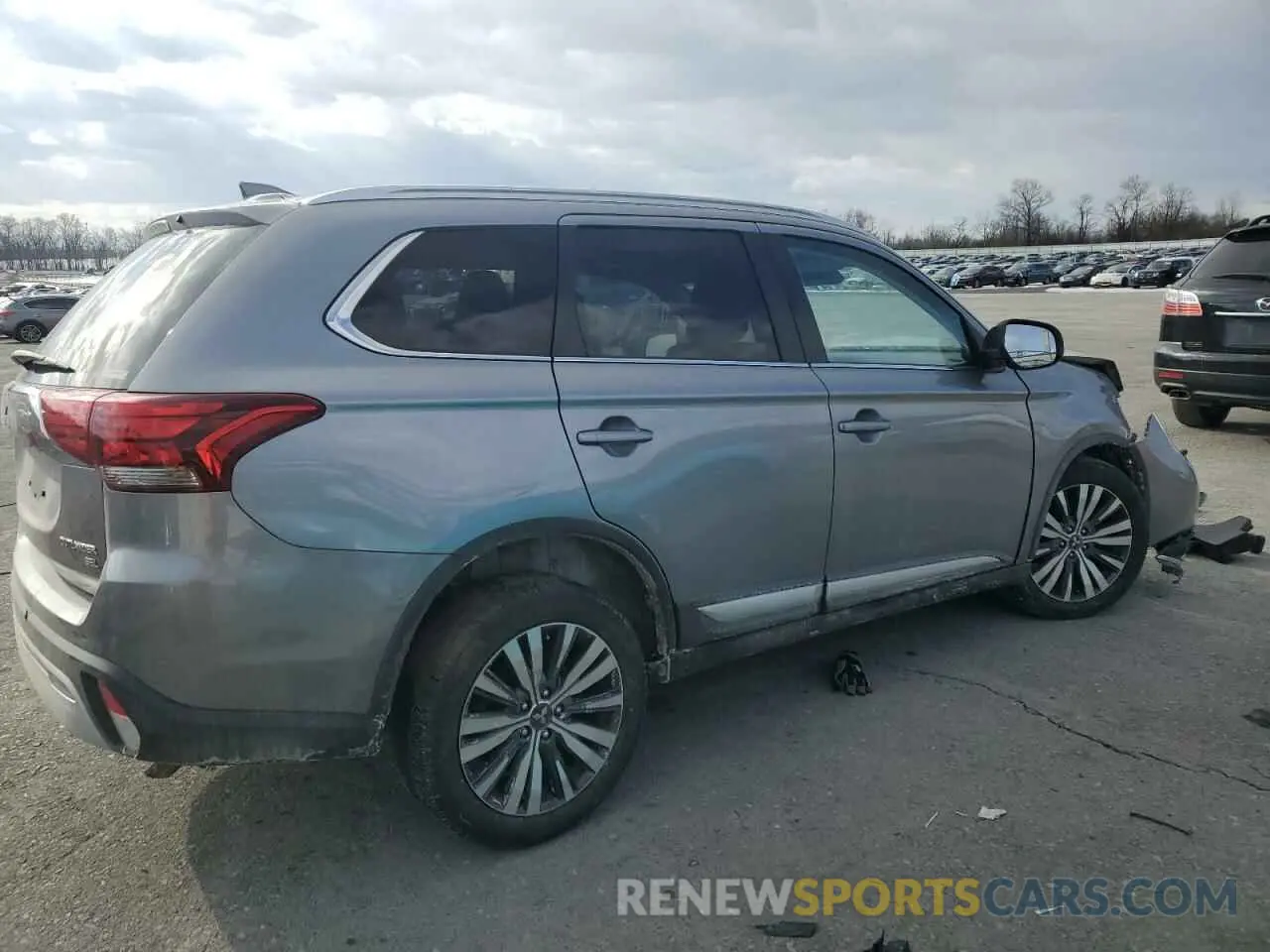 3 fotografías del automóvil dañado JA4AZ3A34KZ048291 MITSUBISHI OUTLANDER 2019