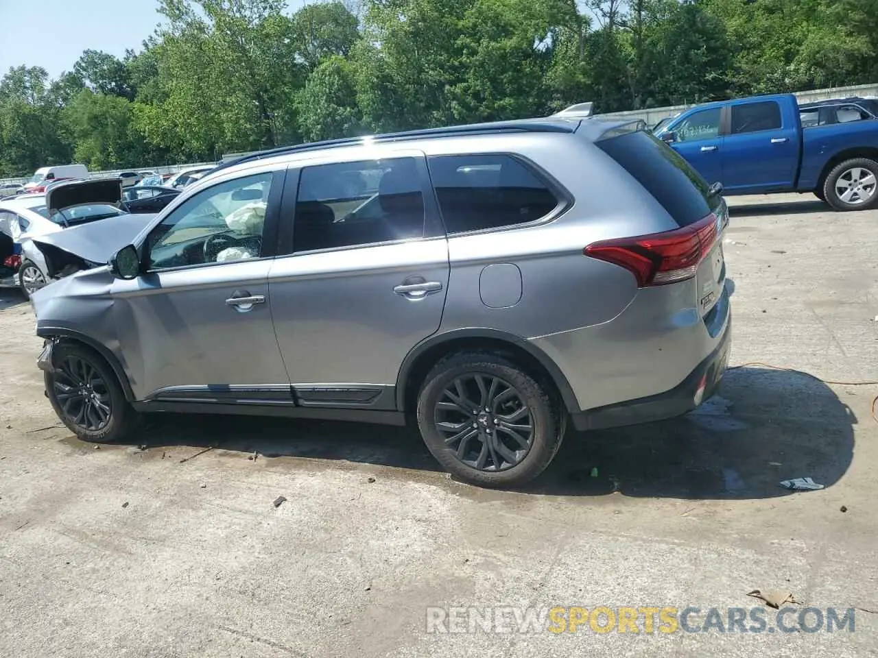 2 fotografías del automóvil dañado JA4AZ3A38KZ025175 MITSUBISHI OUTLANDER 2019