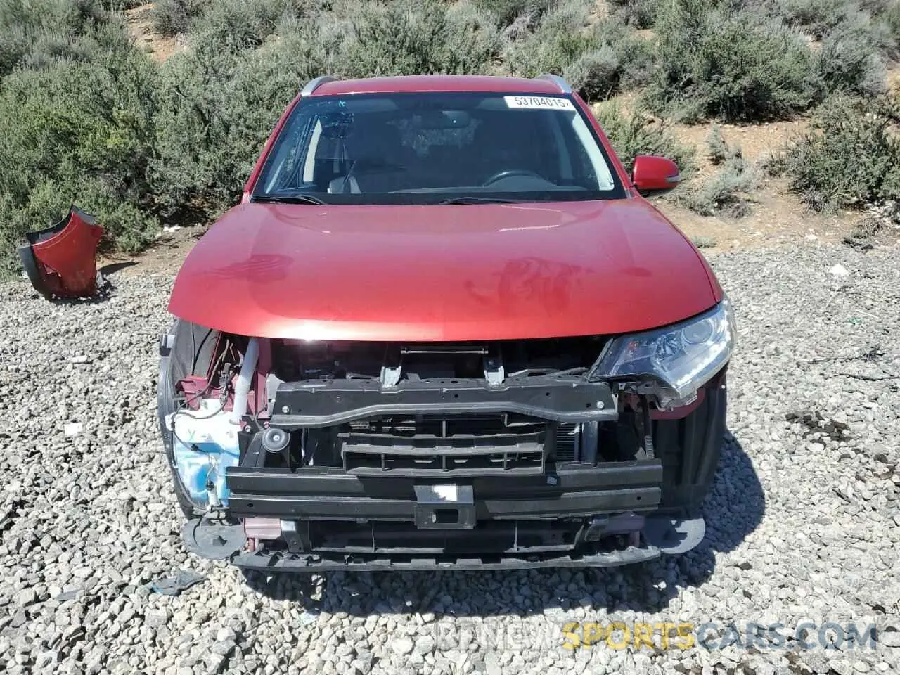 5 fotografías del automóvil dañado JA4AZ3A38KZ040906 MITSUBISHI OUTLANDER 2019
