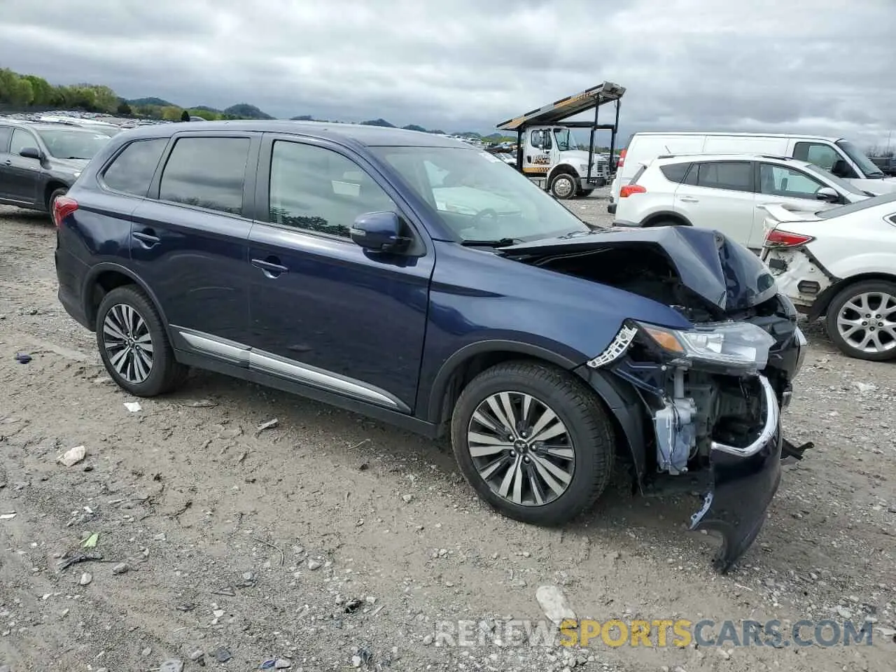 4 fotografías del automóvil dañado JA4AZ3A39KZ044060 MITSUBISHI OUTLANDER 2019