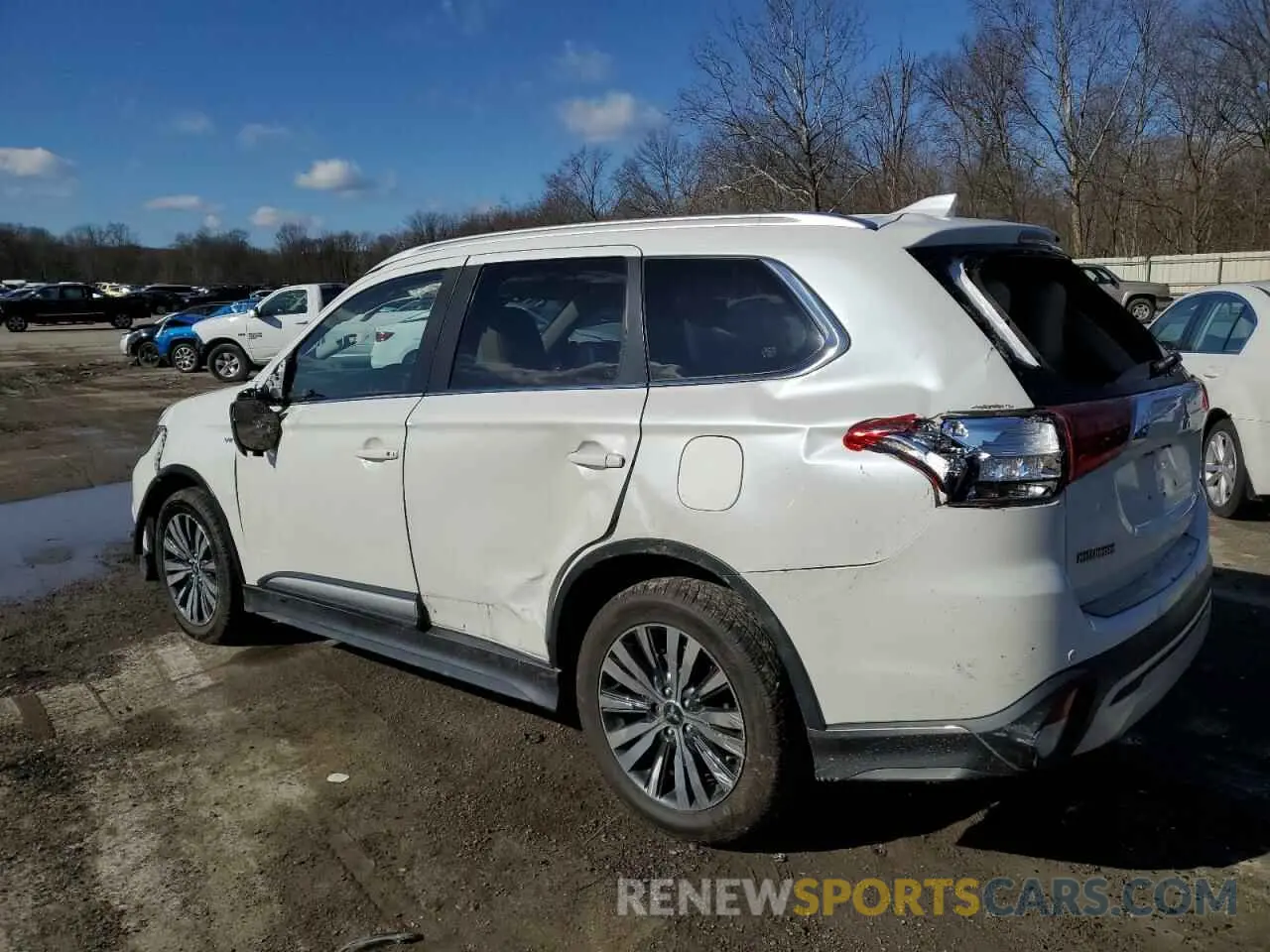 2 fotografías del automóvil dañado JA4JZ4AX5KZ027538 MITSUBISHI OUTLANDER 2019