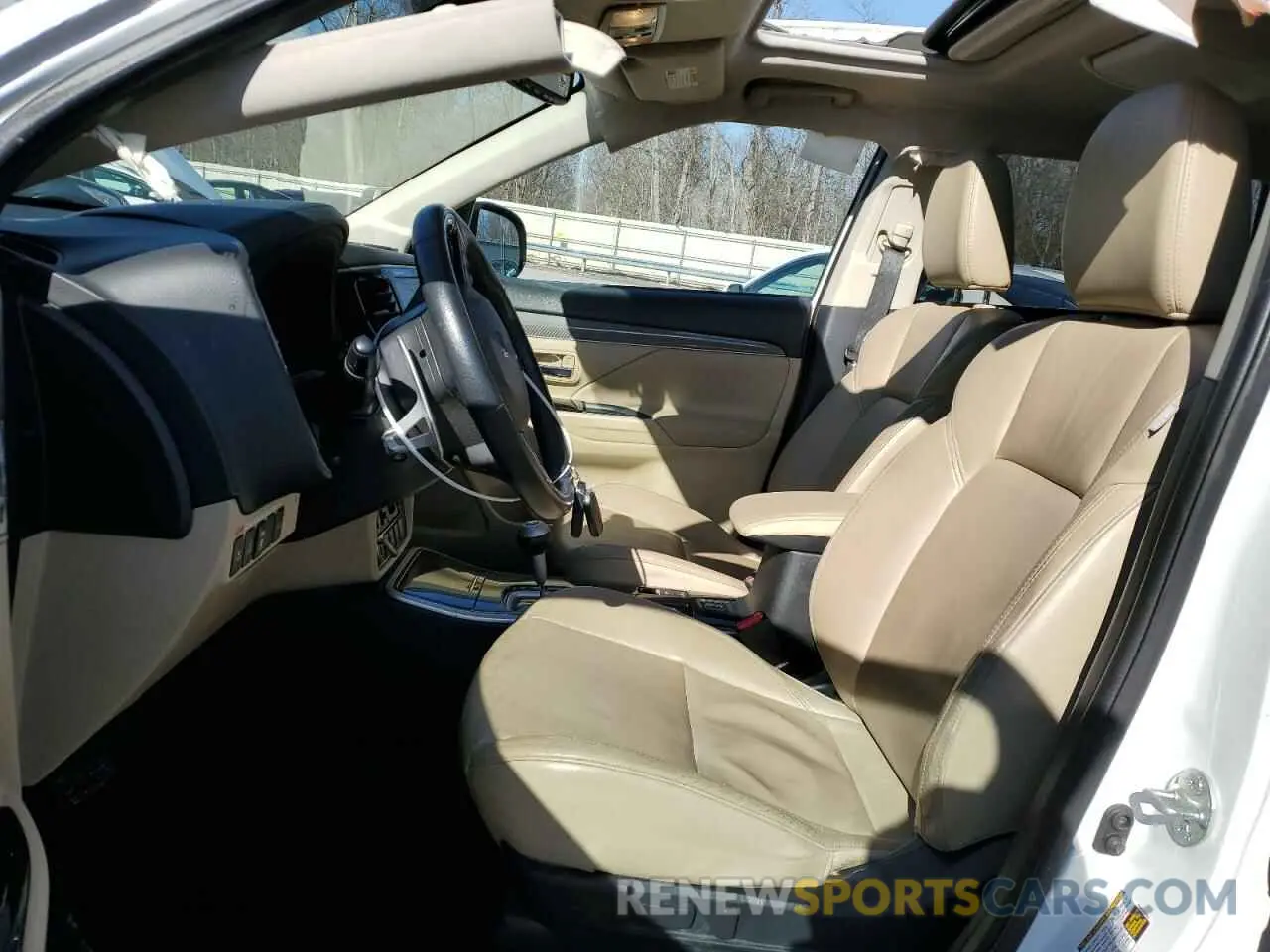 7 fotografías del automóvil dañado JA4JZ4AX5KZ027538 MITSUBISHI OUTLANDER 2019