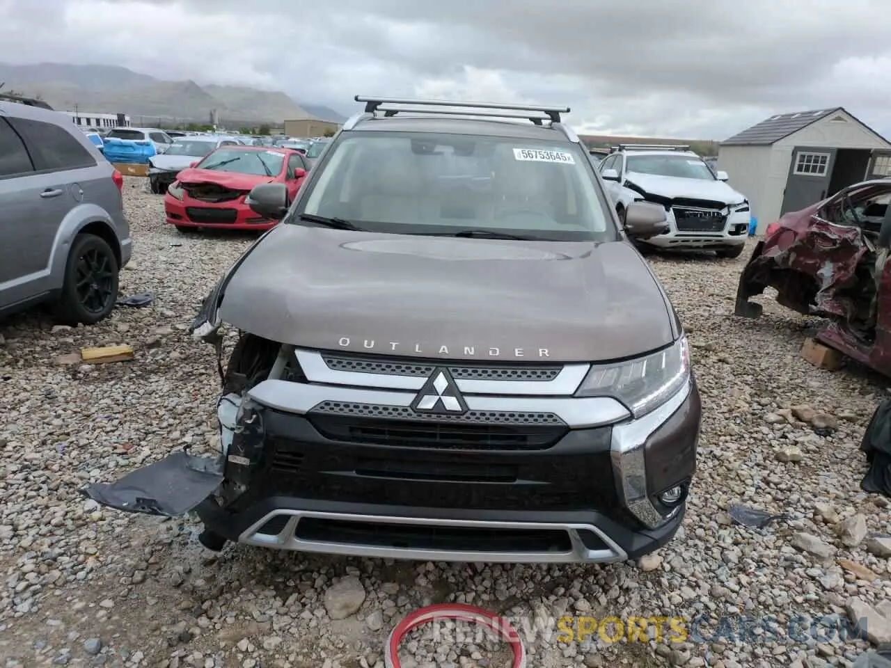 5 fotografías del automóvil dañado JA4JZ4AX6KZ009811 MITSUBISHI OUTLANDER 2019