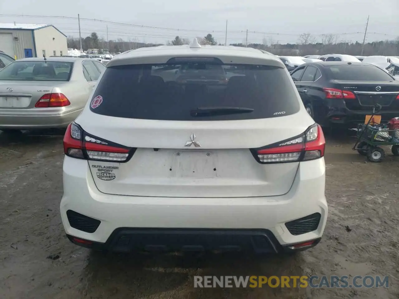 6 fotografías del automóvil dañado JA4AR3AU1LU013554 MITSUBISHI OUTLANDER 2020