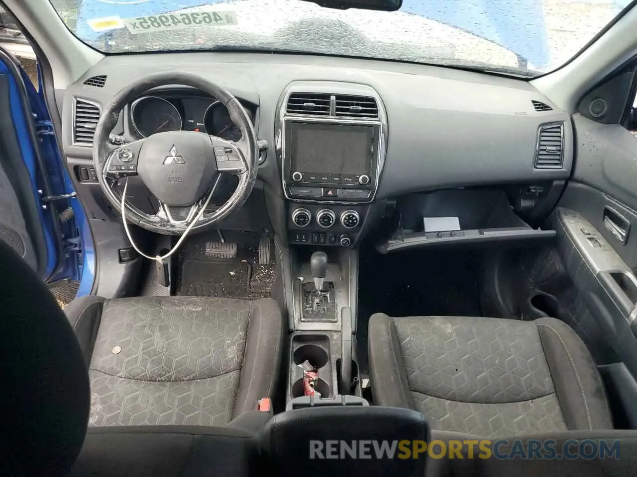8 fotografías del automóvil dañado JA4AR3AU2LU023817 MITSUBISHI OUTLANDER 2020