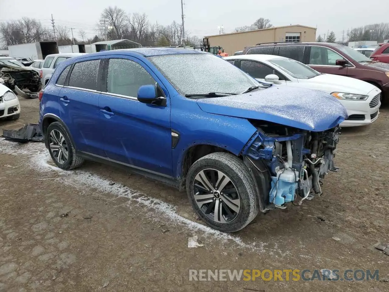 4 fotografías del automóvil dañado JA4AR3AU3LU002118 MITSUBISHI OUTLANDER 2020