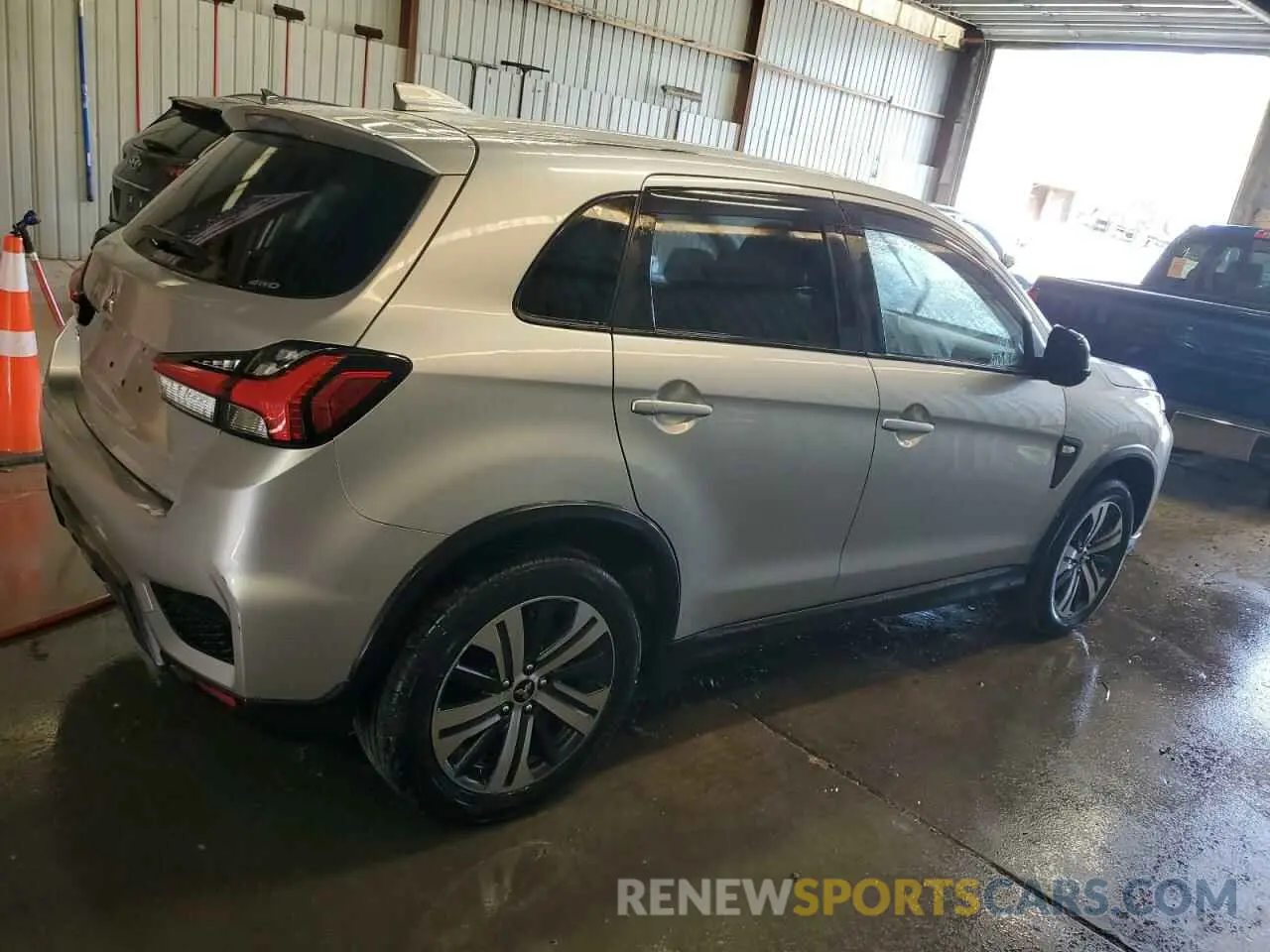3 fotografías del automóvil dañado JA4AR3AU4LU014987 MITSUBISHI OUTLANDER 2020