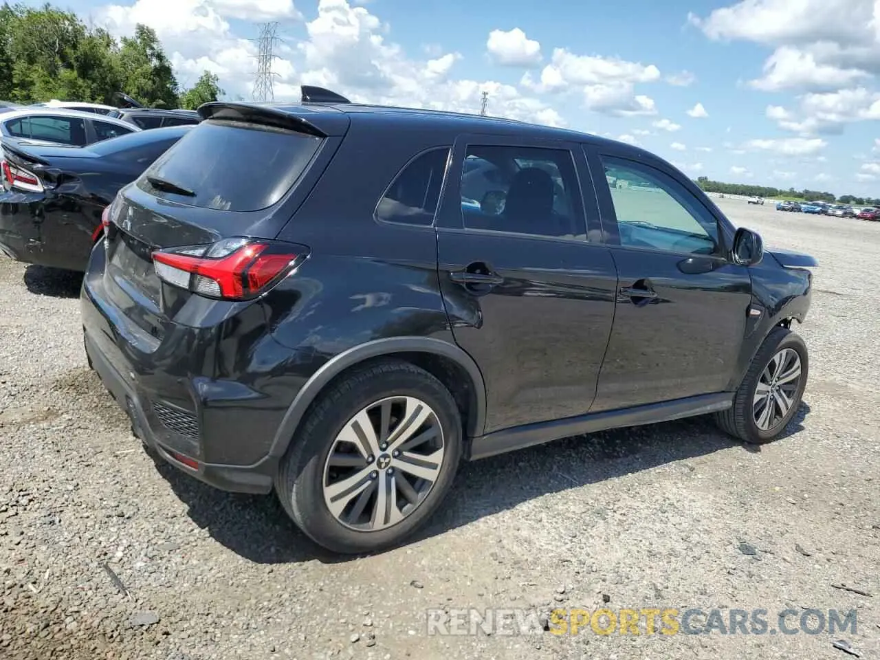 3 fotografías del automóvil dañado JA4AR3AU4LU028100 MITSUBISHI OUTLANDER 2020